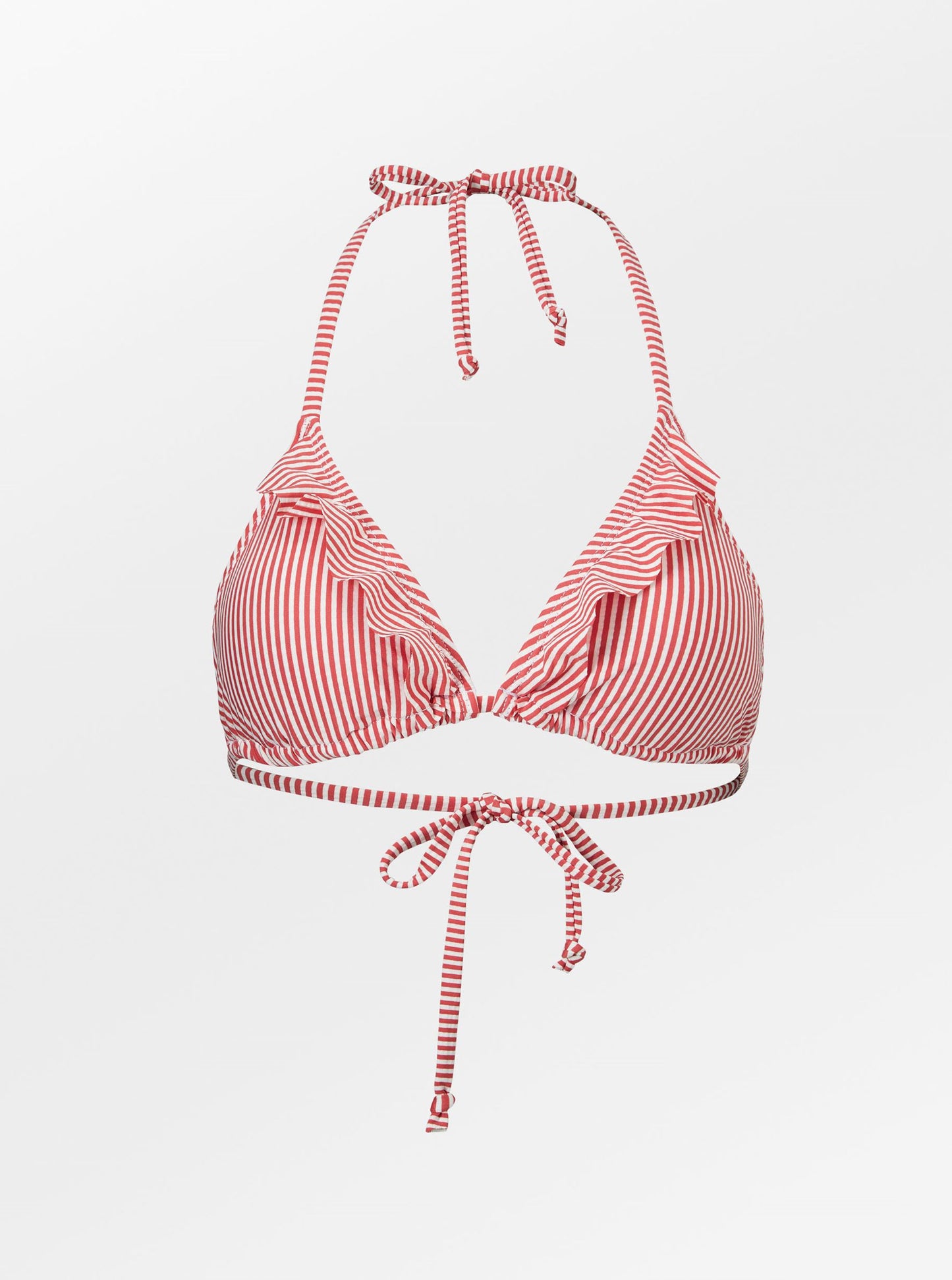 Striba Bel Frill Bikini Top - Spiced Coral Clothing Becksöndergaard.se
