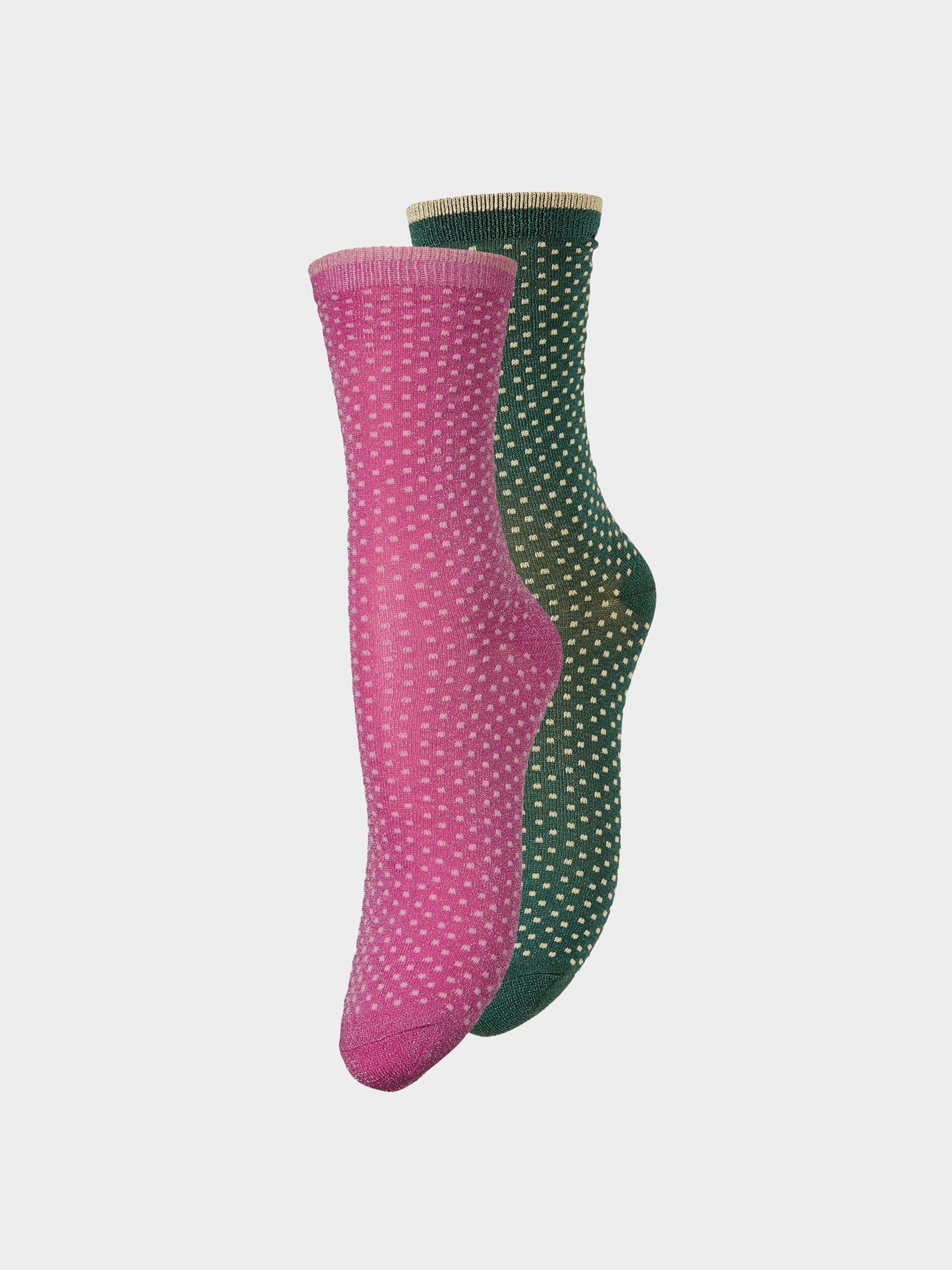 Ditsy Glitter Sock 2 Pack Socks Becksöndergaard.se