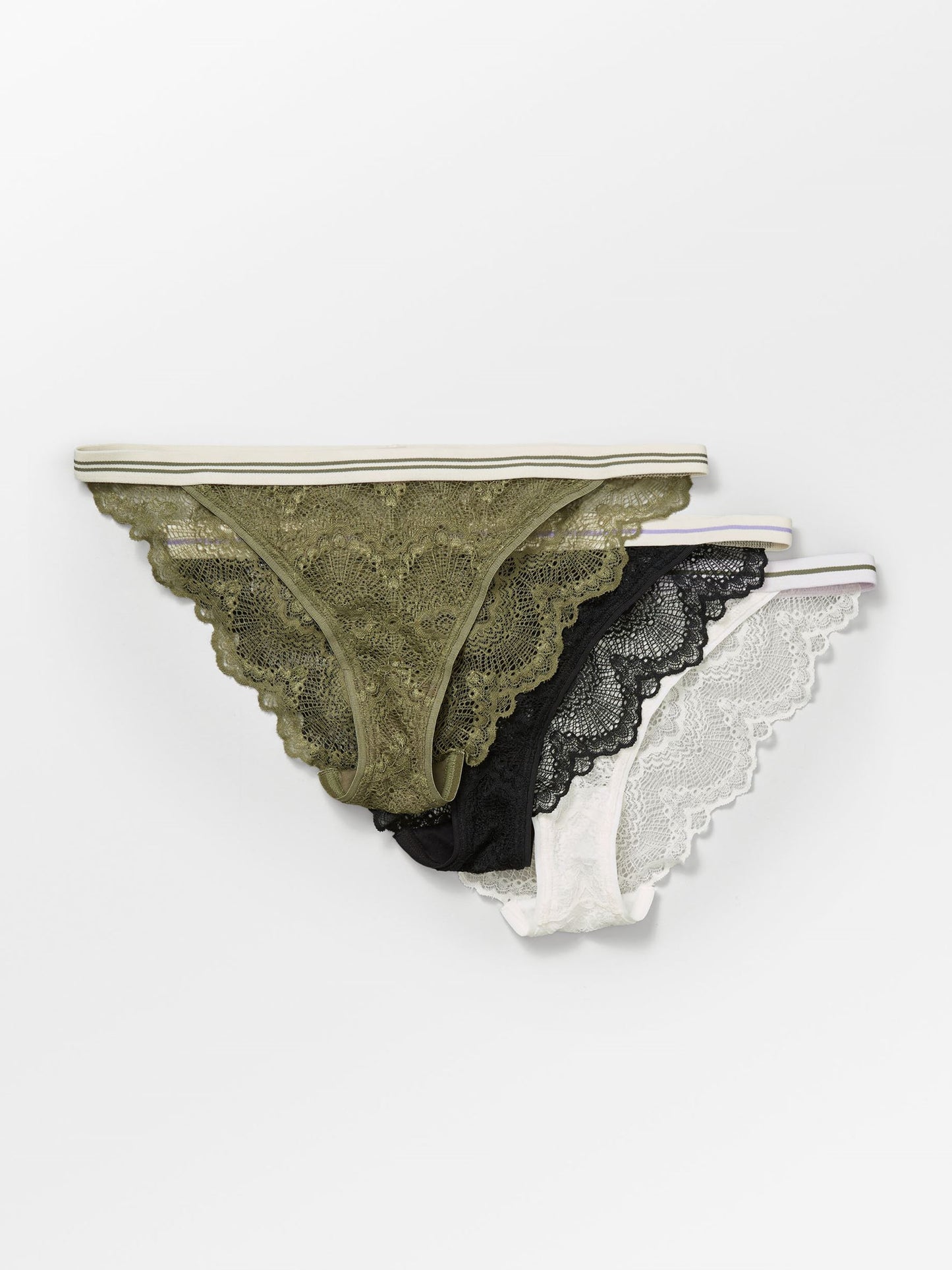 Wave Lace Ray Tanga 3-pack Clothing Becksöndergaard.se