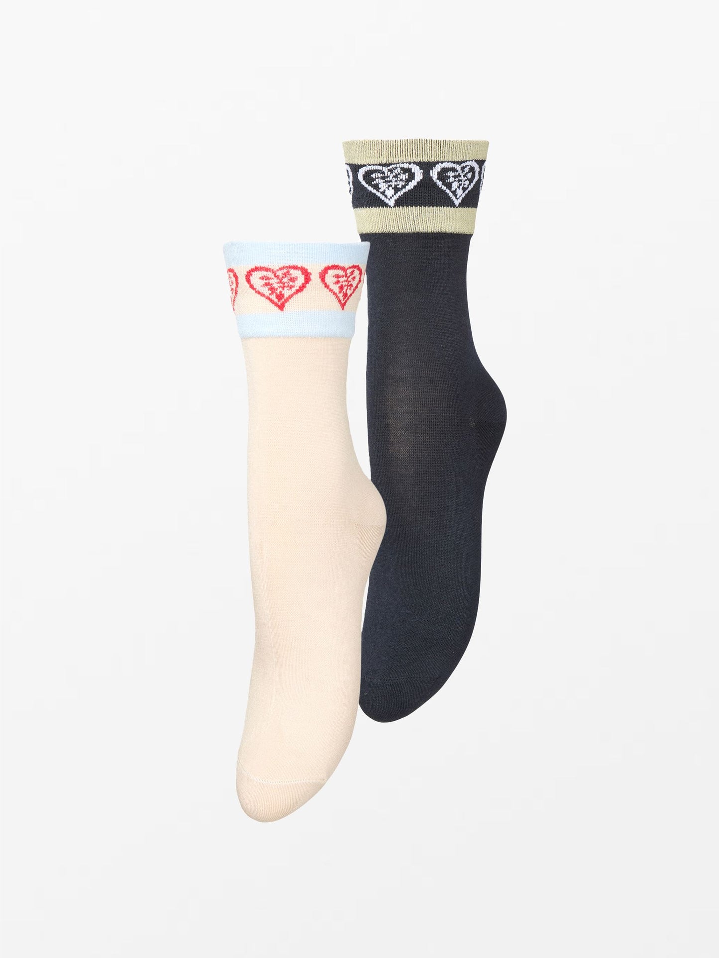 Becksöndergaard, Hearty Bam Sock 2 Pack - Off-White/Blue, black week, black week