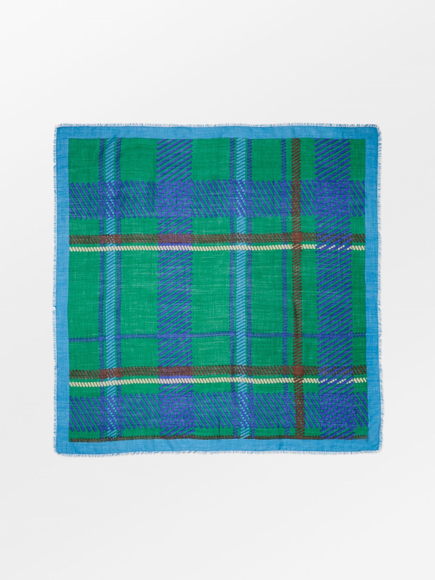 Big Check Siw Scarf OneSize Becksöndergaard.se