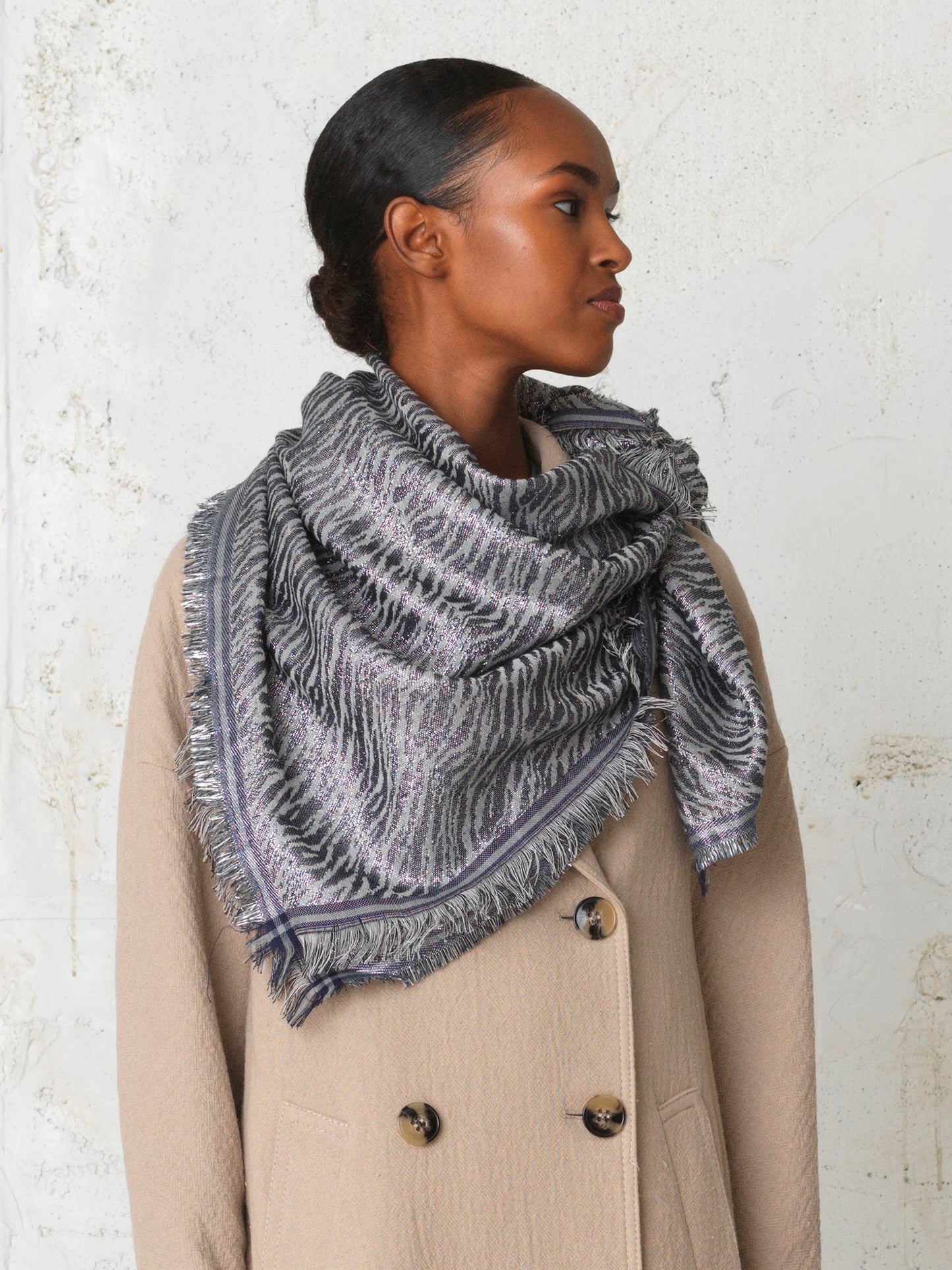 Mille Zebra Scarf OneSize Becksöndergaard.se