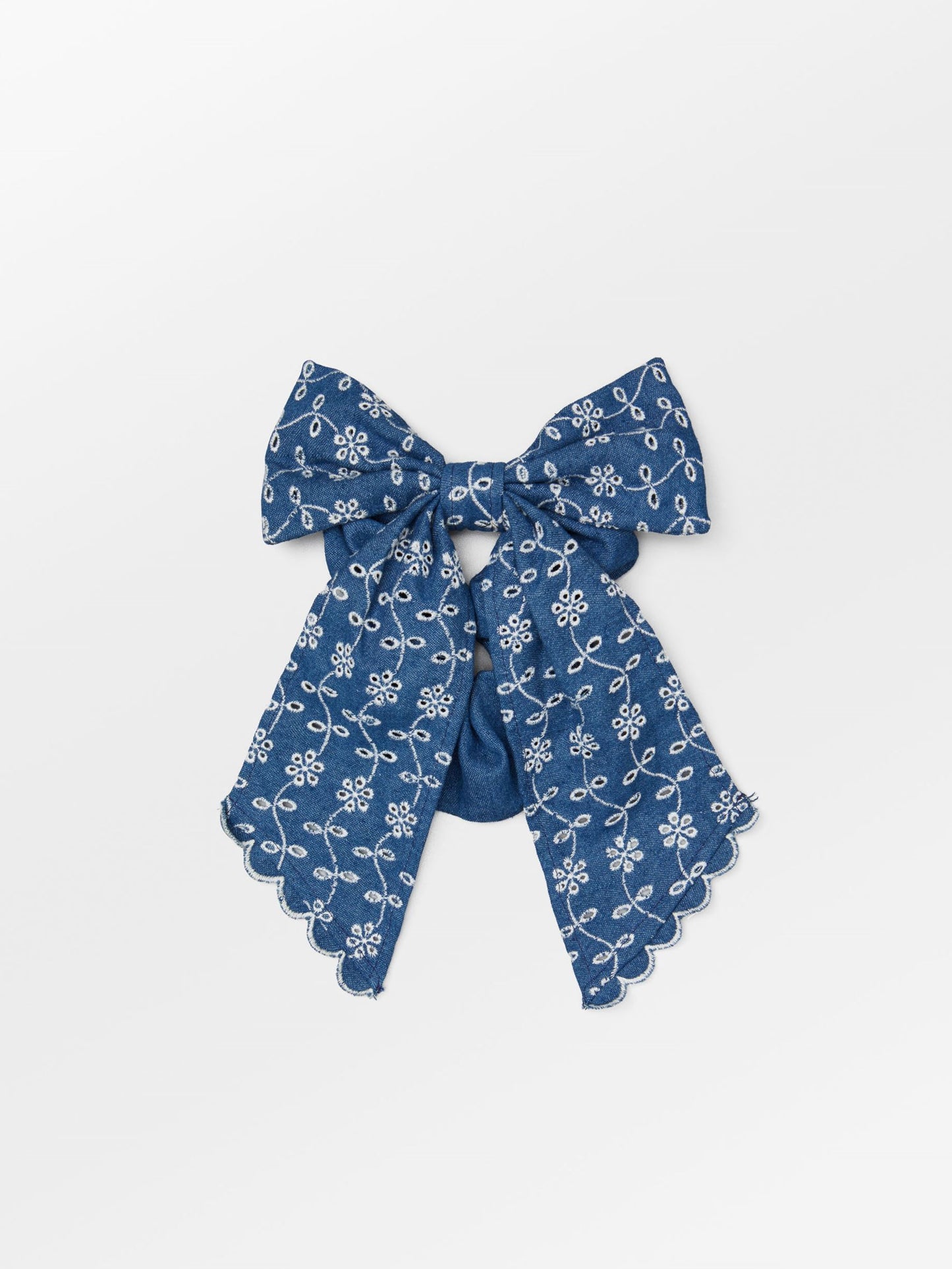 Angela Denim Bow Scrunchie OneSize Becksöndergaard.se