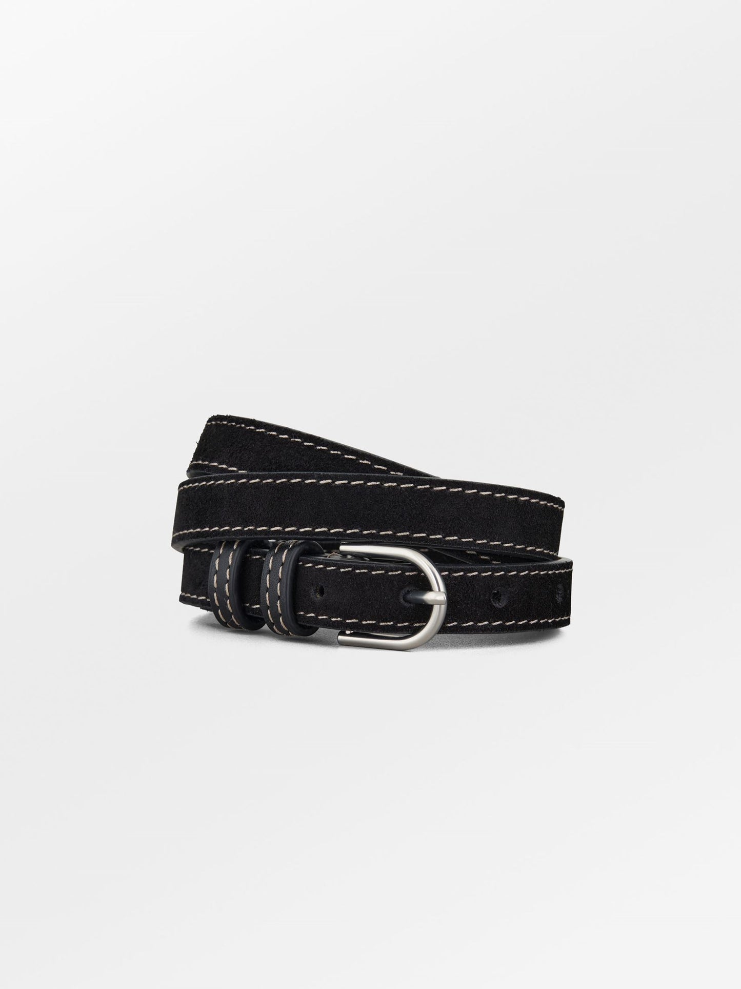 Becksöndergaard, Suede Zoe Belt - Black, accessories, accessories
