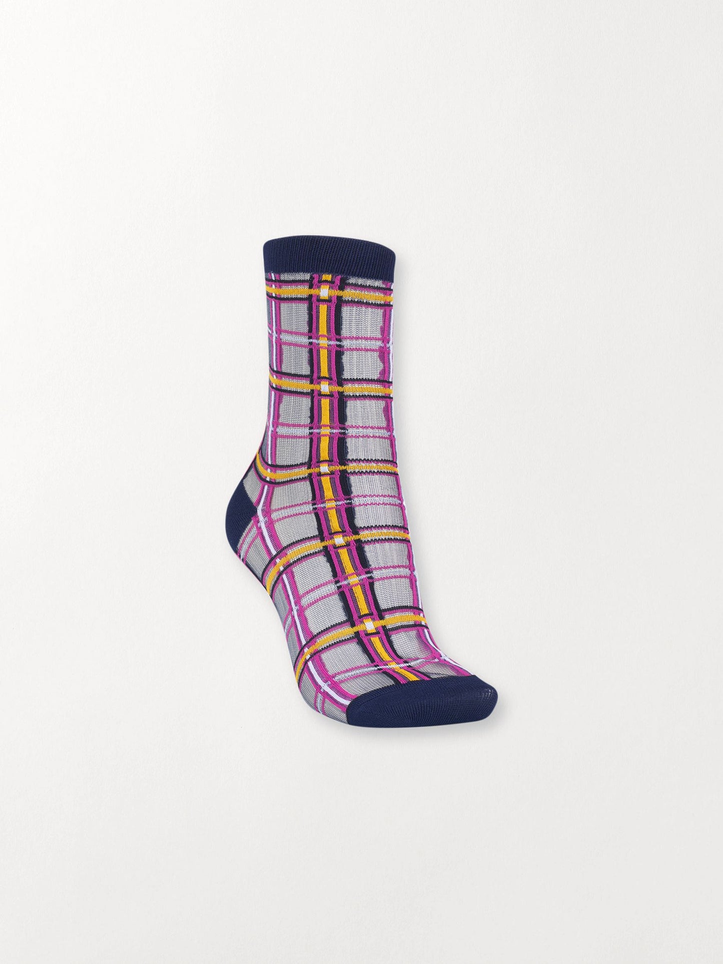 Dagmar Multi Check Sock Socks Becksöndergaard.se
