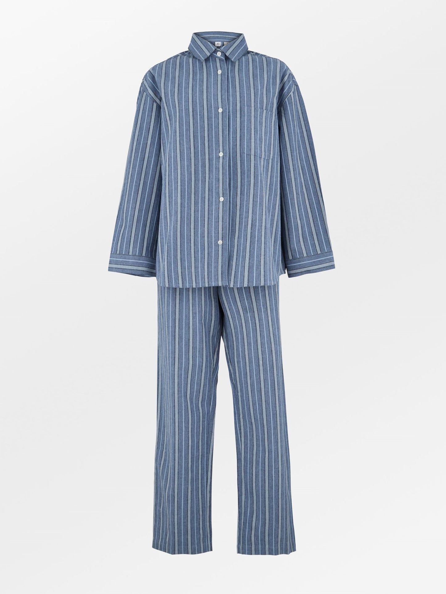 Striped Flannel Pyjamas Set Clothing Becksöndergaard.se