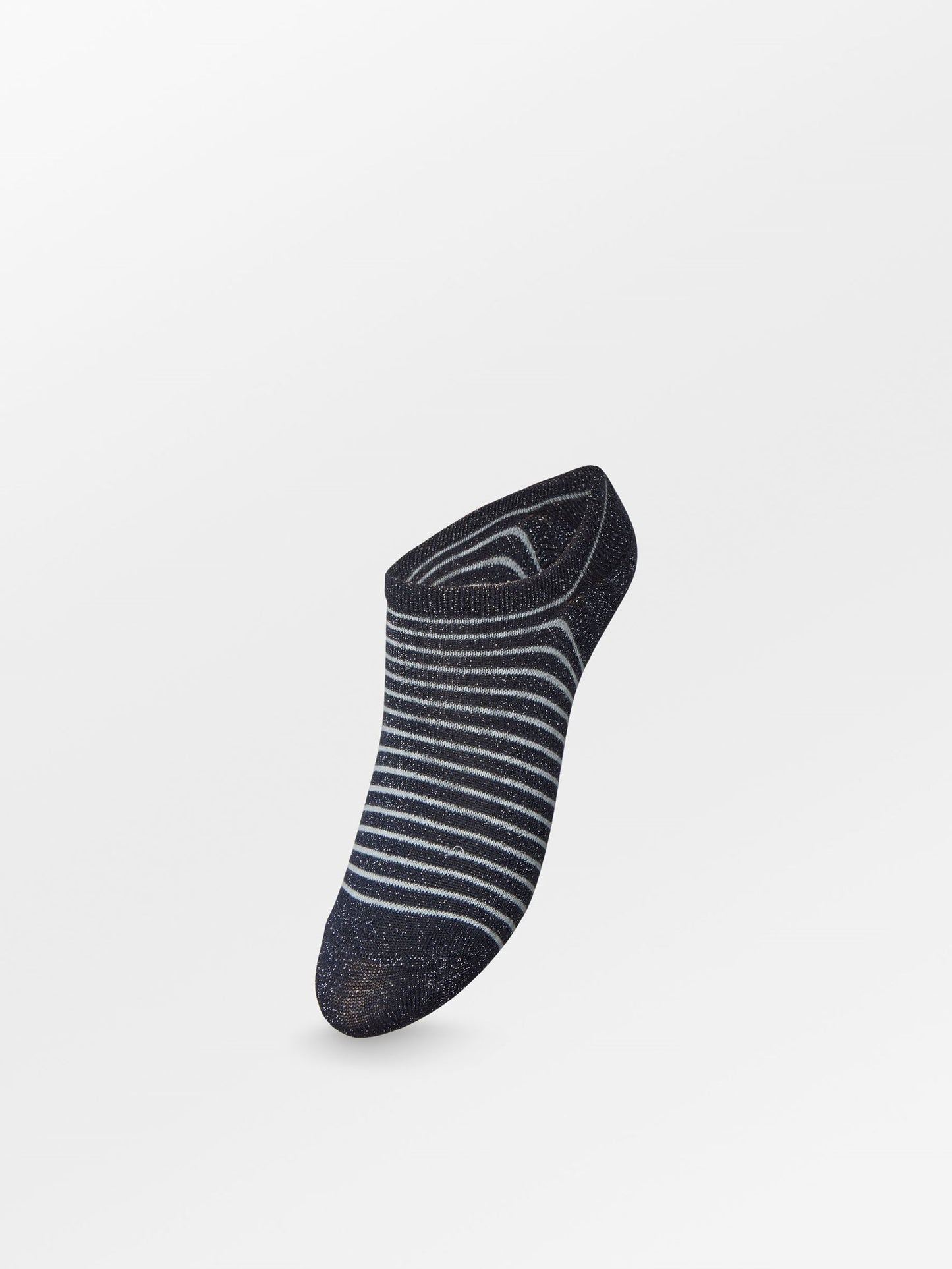Becksöndergaard, Stripe Glitter Sneakie Sock - Navy Blazer, socks, archive, archive, socks