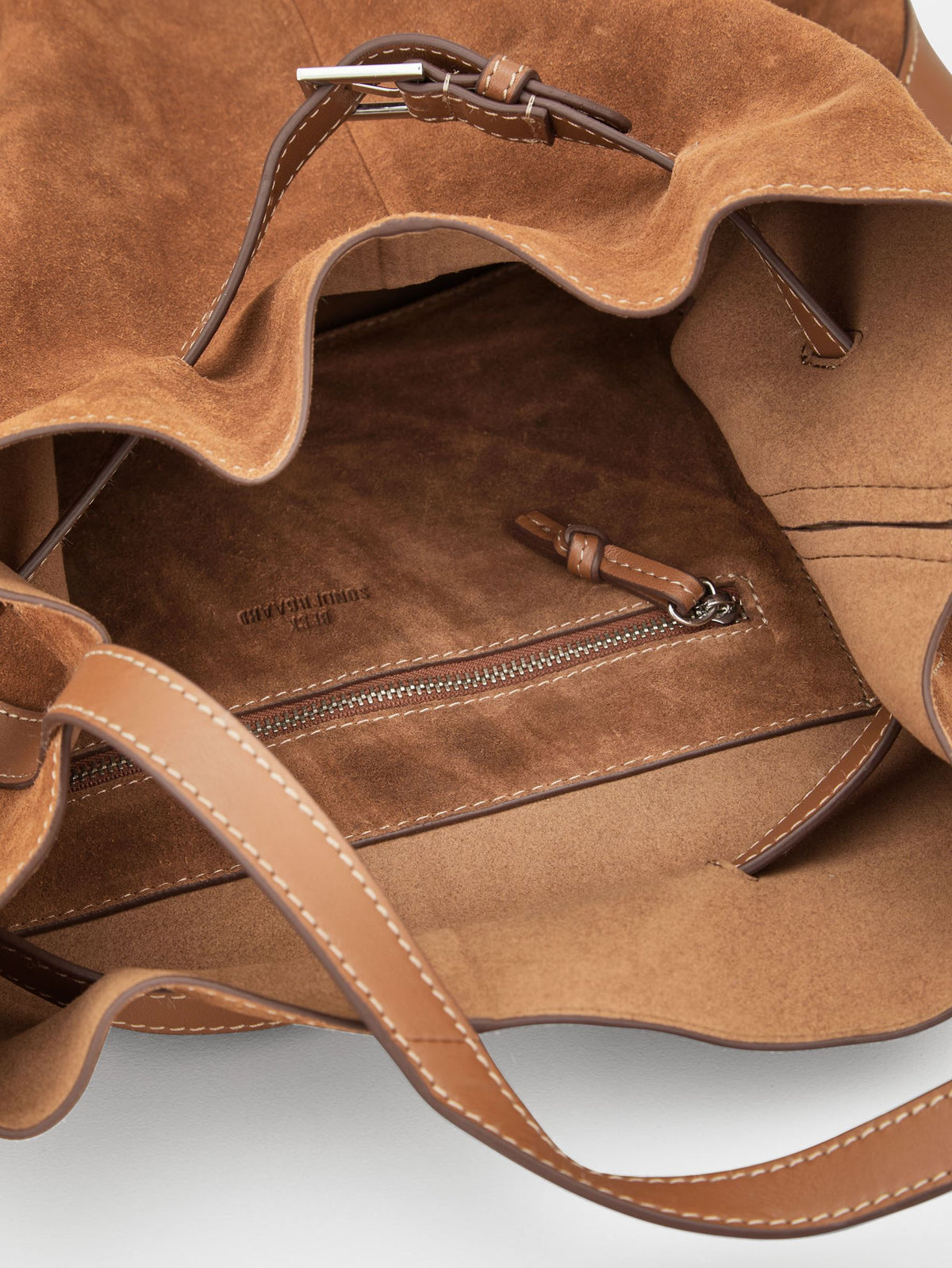 Becksöndergaard, Suede Leah Belted Bag - Cognac Brown, onesize