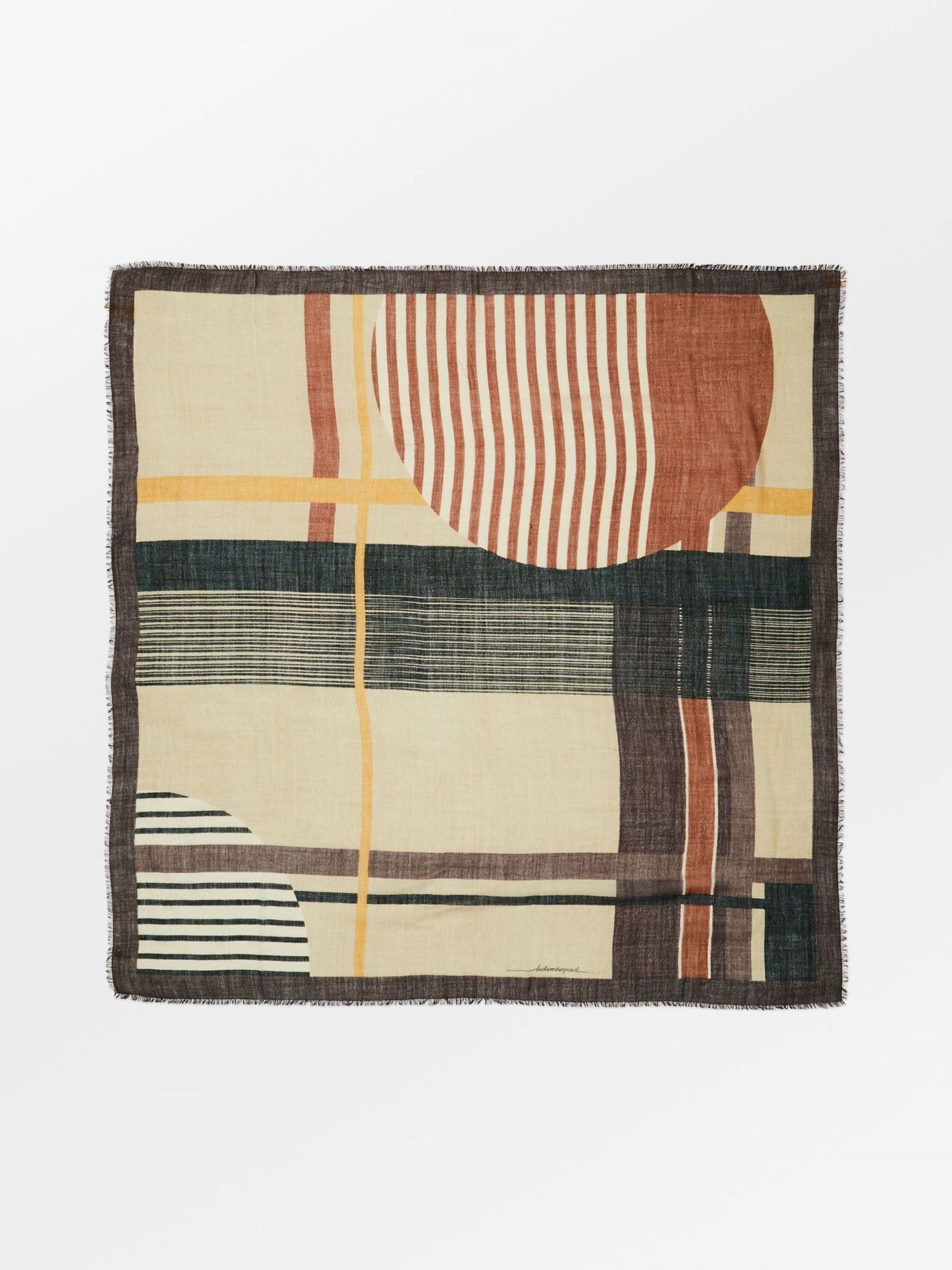 Lines Graph Woo Scarf OneSize Becksöndergaard.se