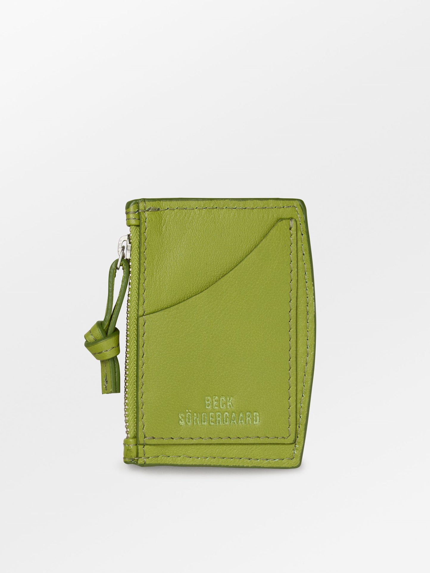 Becksöndergaard, Nappa Zip Card Holder - Woodbine Green, accessories, accessories