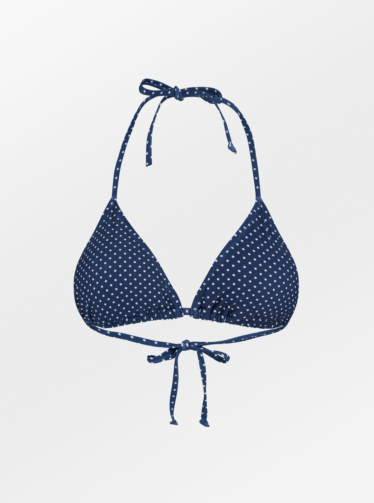 Becksöndergaard, Polka Dot Bel Bikini Top - Navy Blue, archive, archive, swimwear, swimwear, swimwear, swimwear