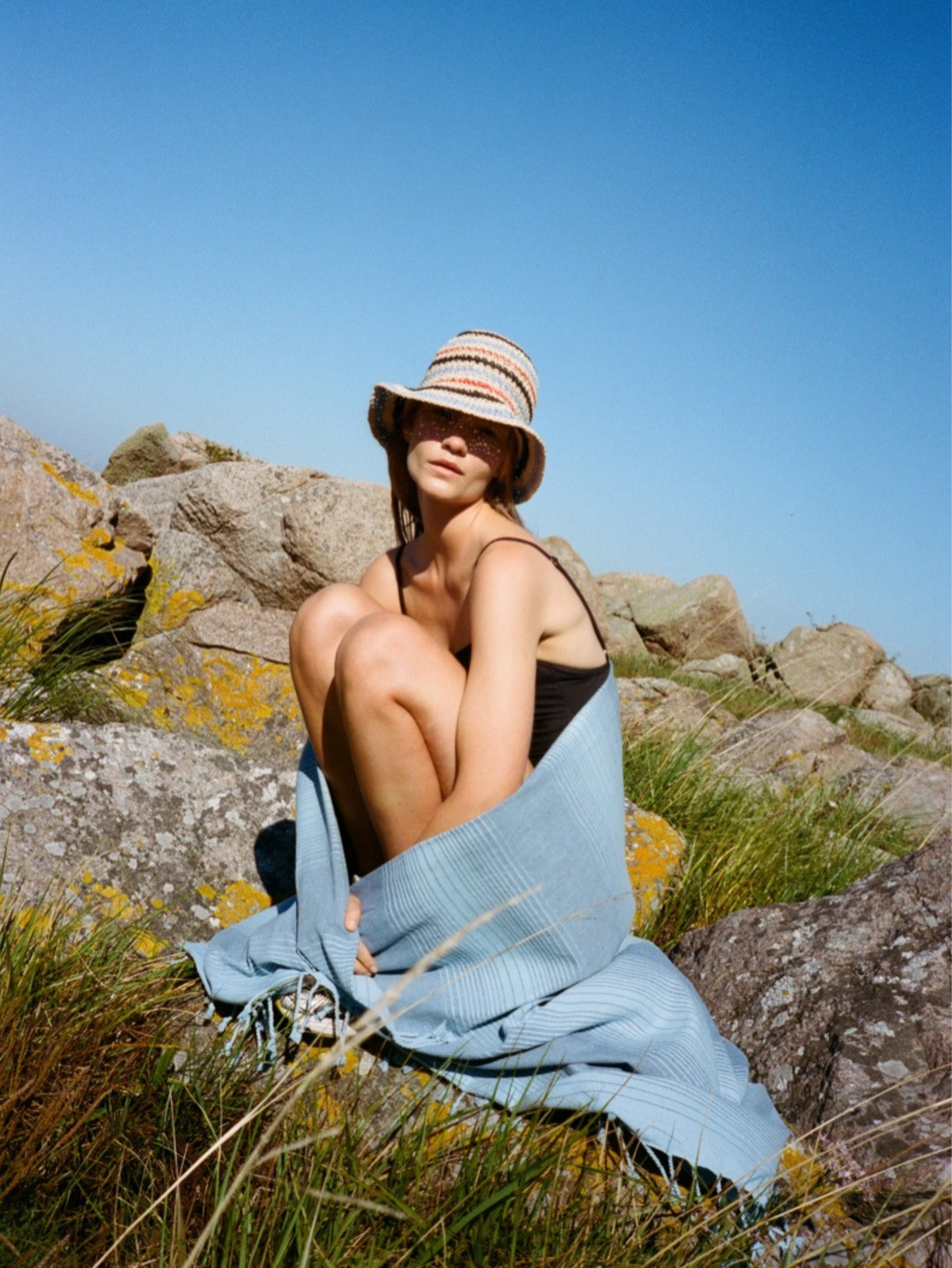 Striped Saverina Straw Hat Clothing Becksöndergaard.se