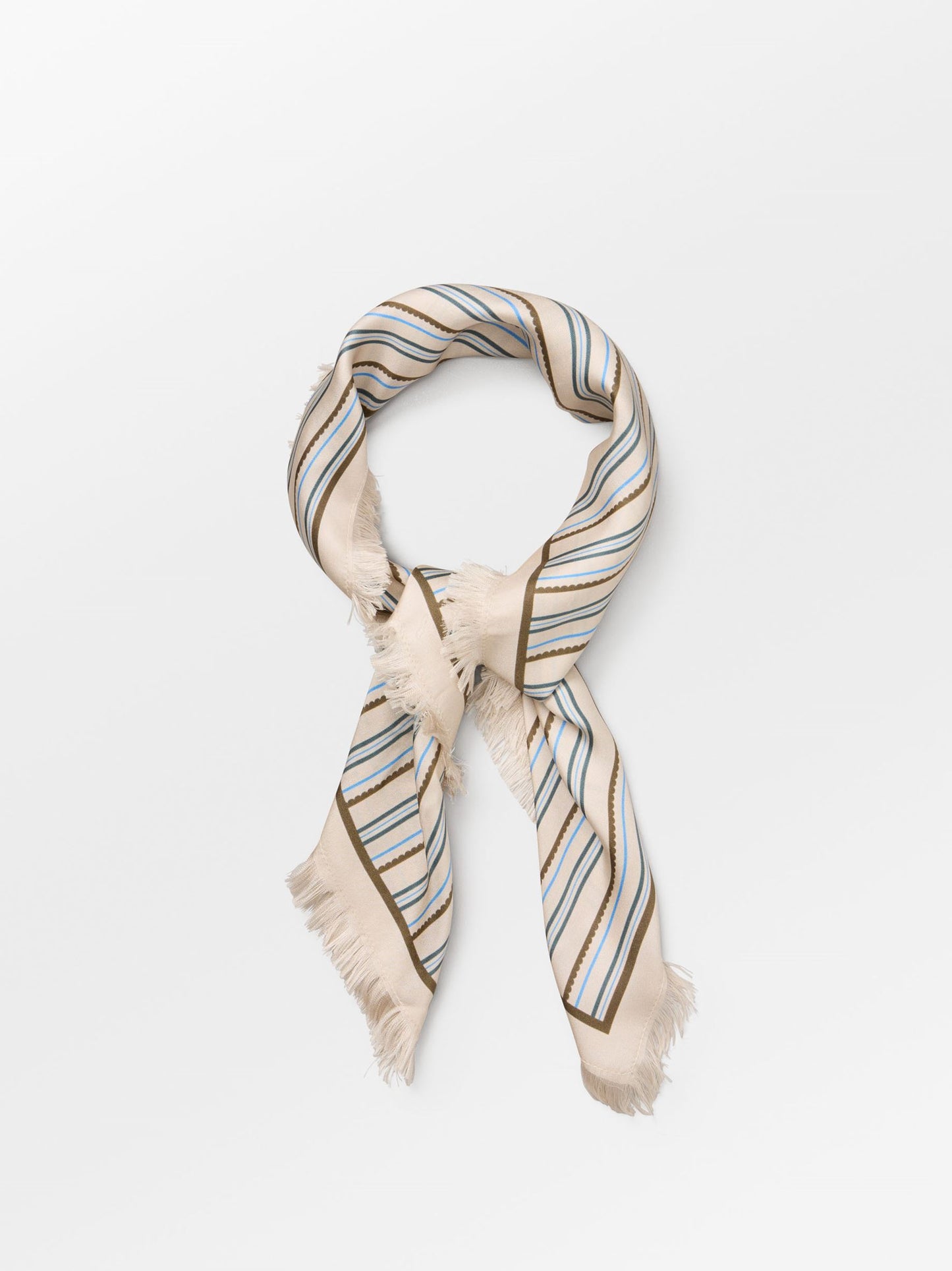 Scallopia Striped Sia Scarf OneSize Becksöndergaard.se