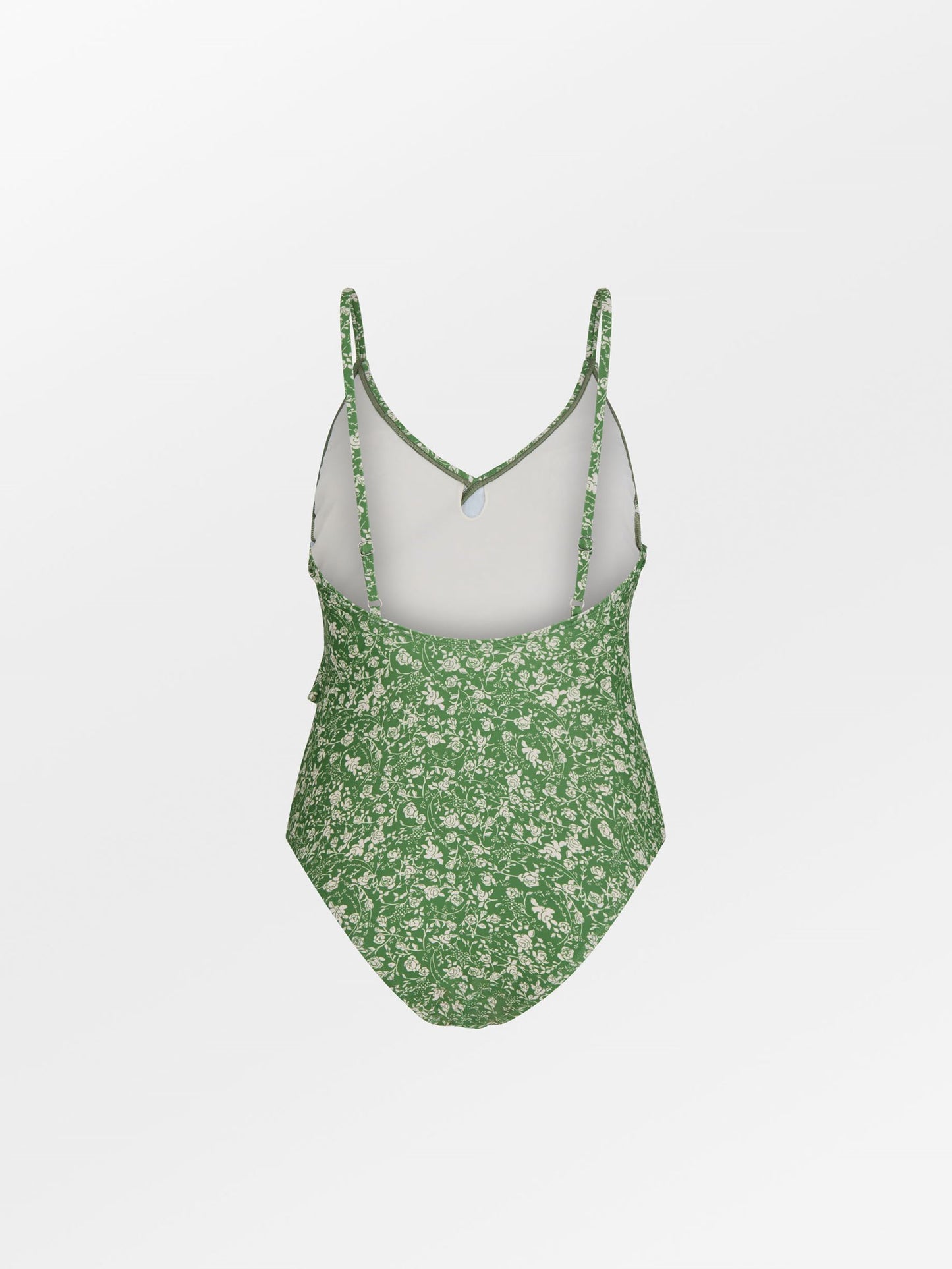 Becksöndergaard, Fleurie Bly Frill Swimsuit - Campsite Green, archive, archive, swimwear, swimwear, swimwear