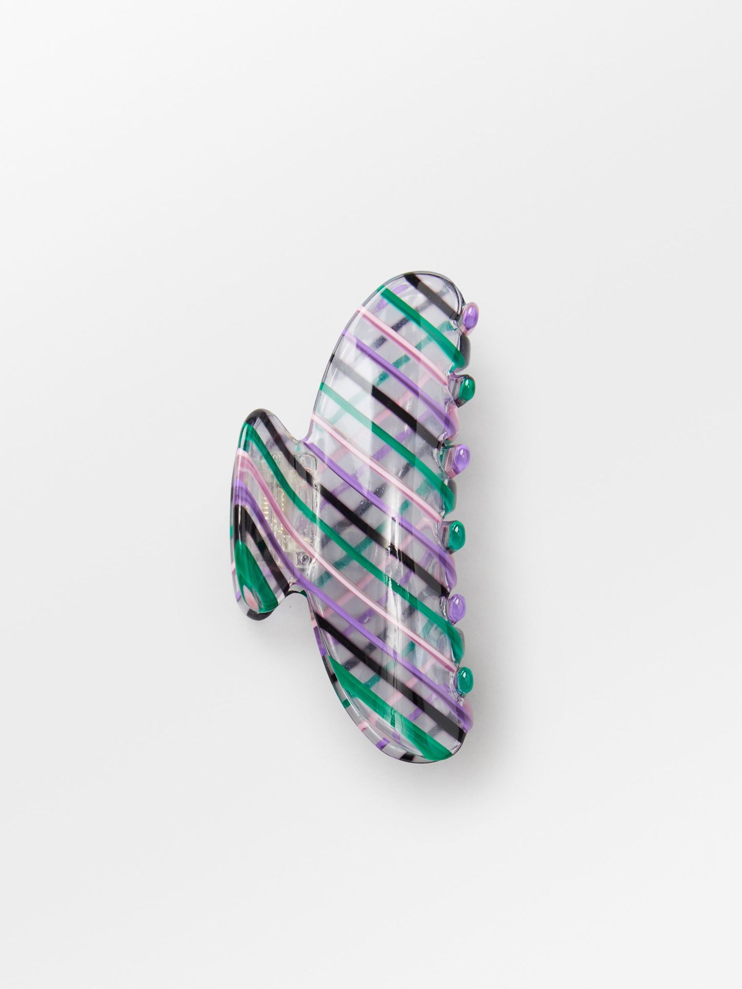 Candy Striped Hairclaw OneSize Becksöndergaard.se