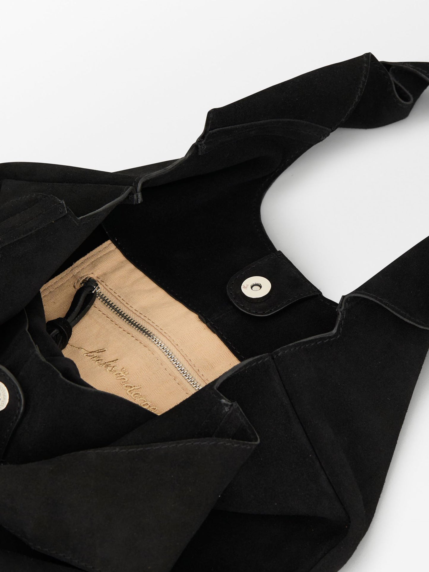 Suede Demi Bag - Black OneSize Becksöndergaard.se