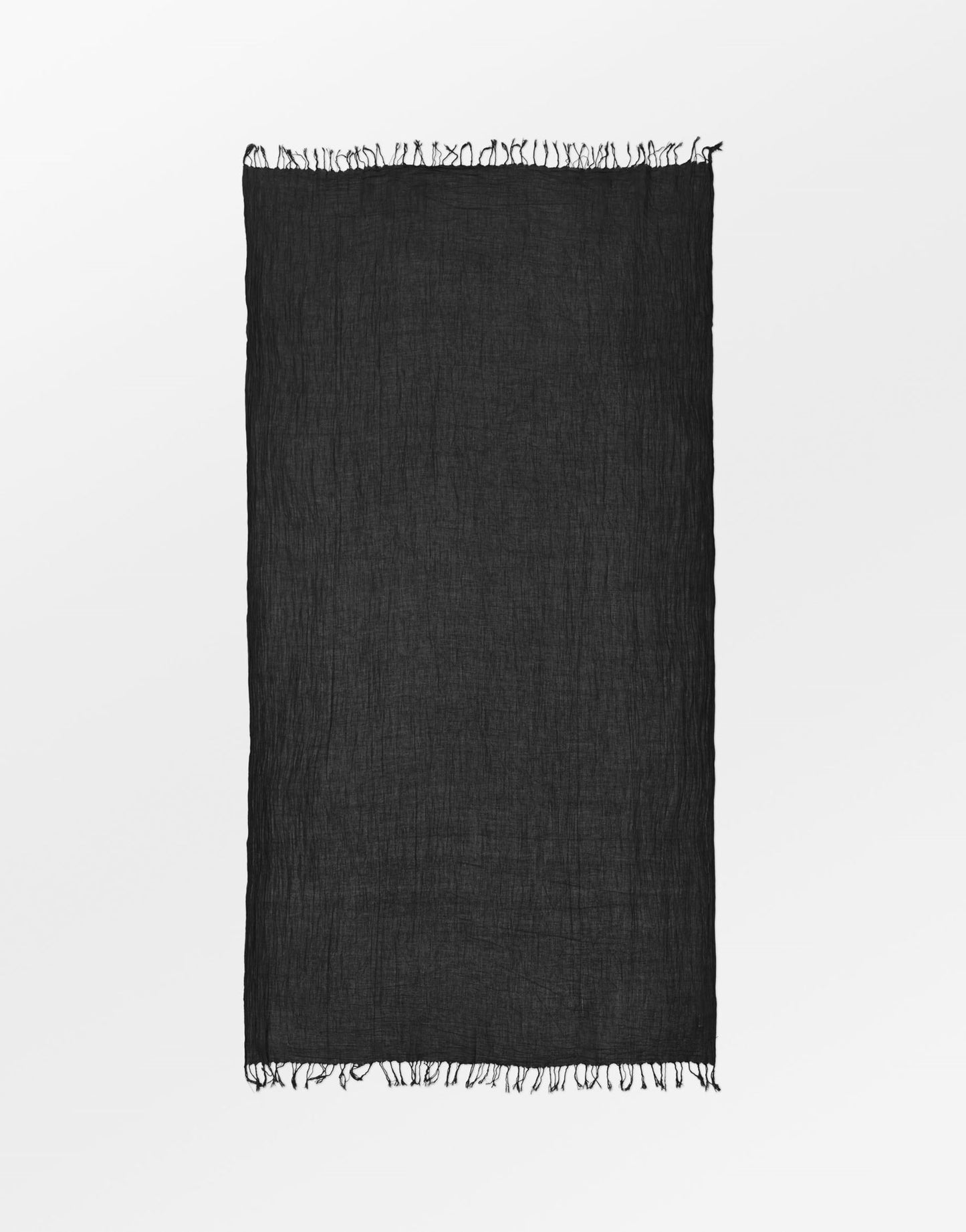 Solid Ilona Scarf - Black OneSize Becksöndergaard.se