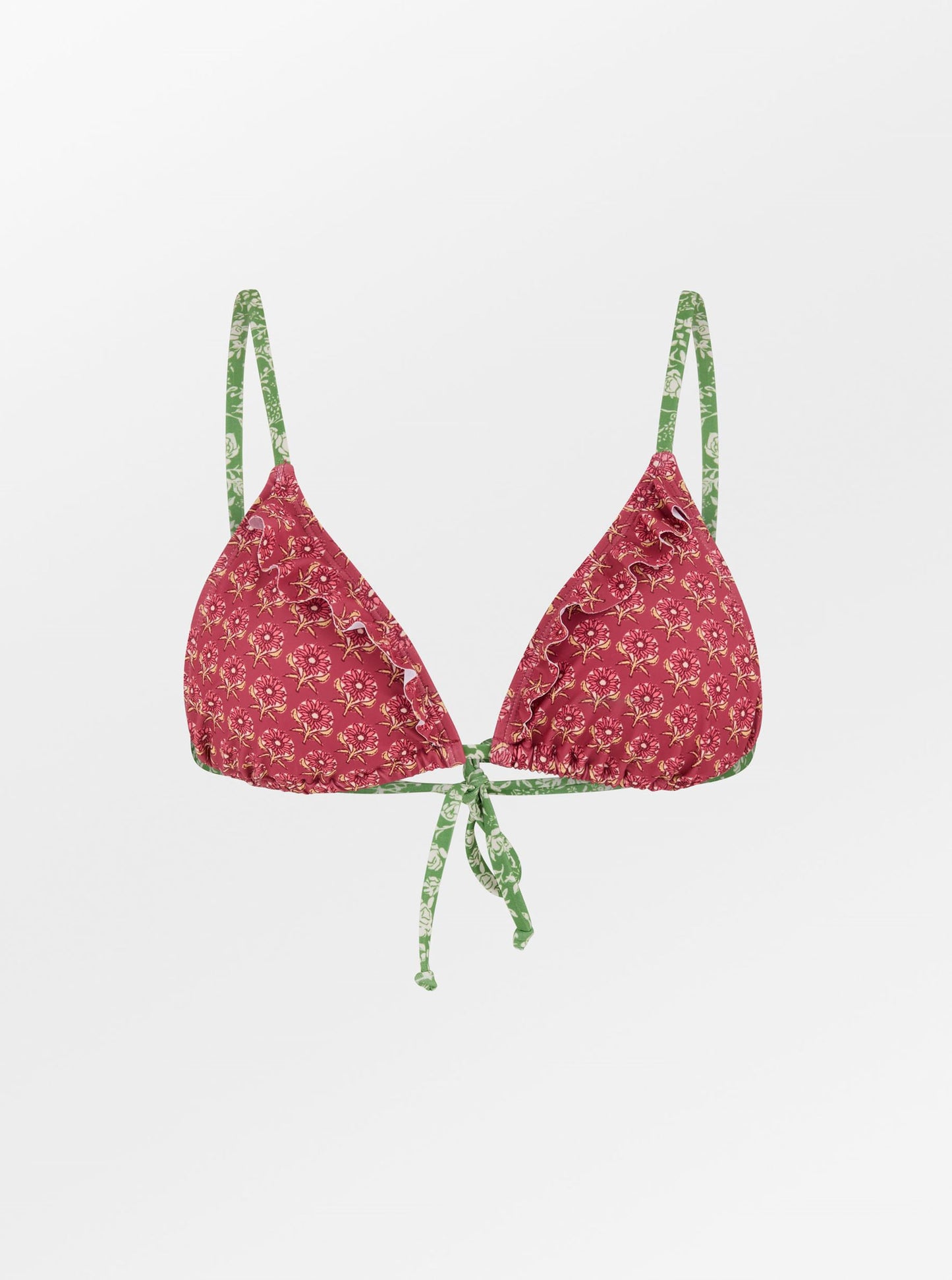 Bloflora Bella Frill Bikini Top Clothing Becksöndergaard.se
