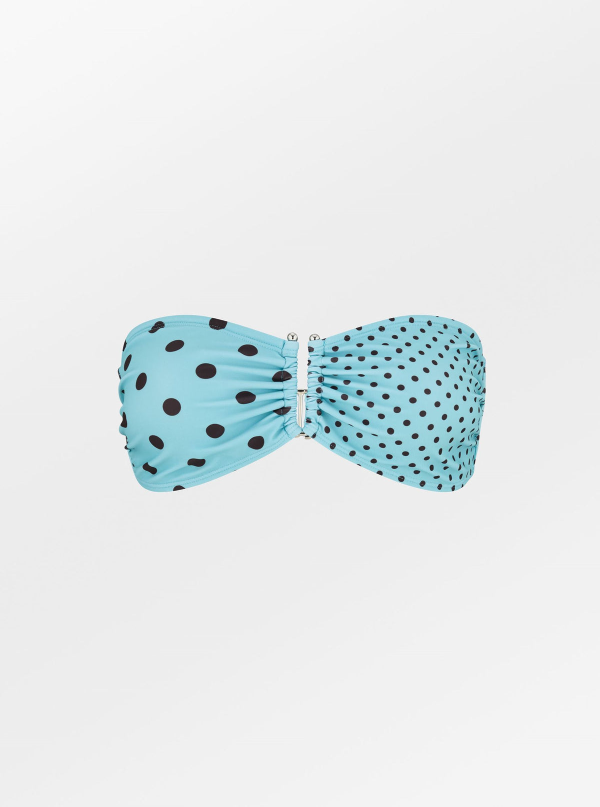 Becksöndergaard, Mixle Polka Bandeau Bikini Top - Marine Blue, clothing