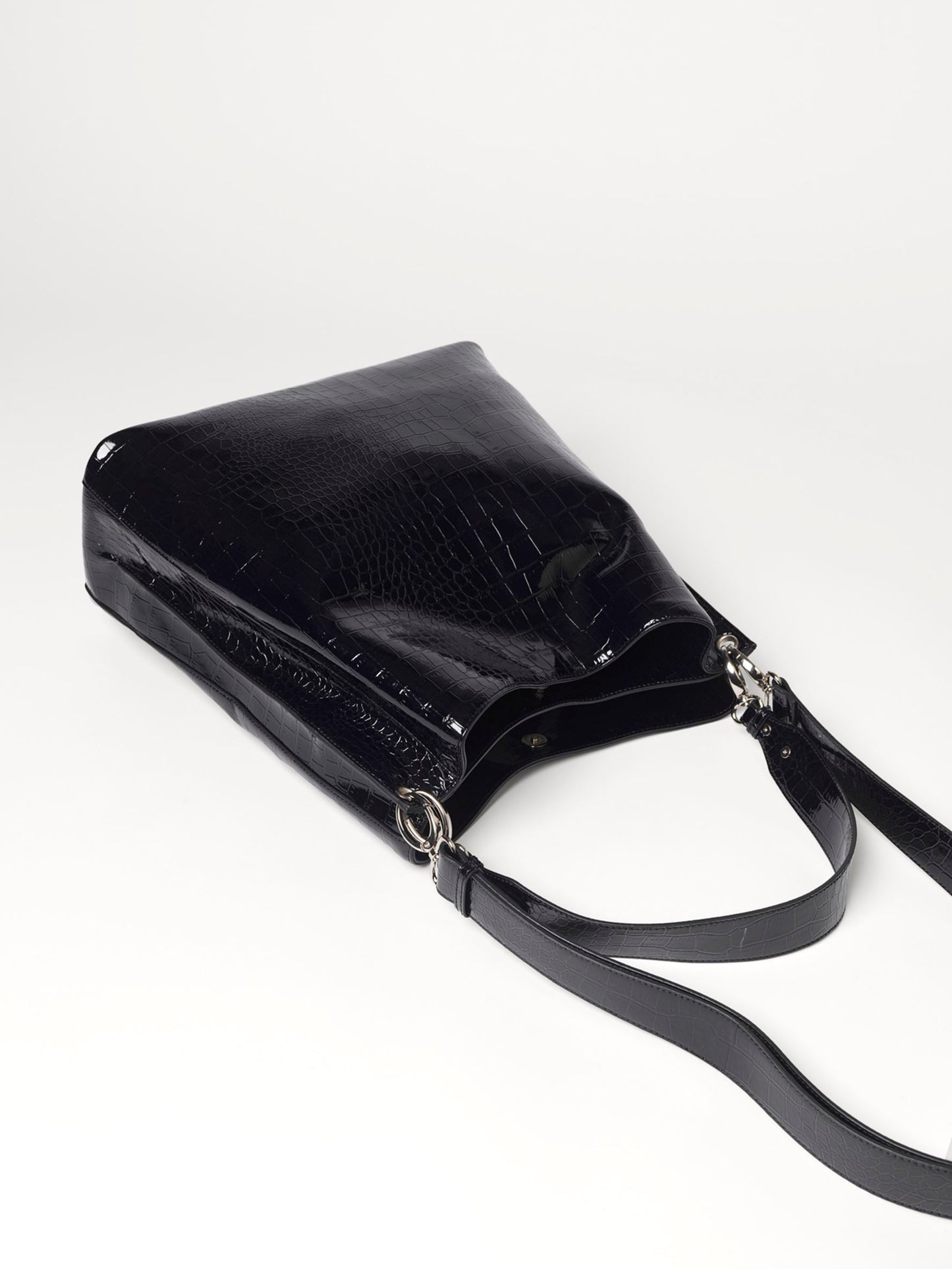 Solid Kayna Bag - Shiny Black OneSize Becksöndergaard.se