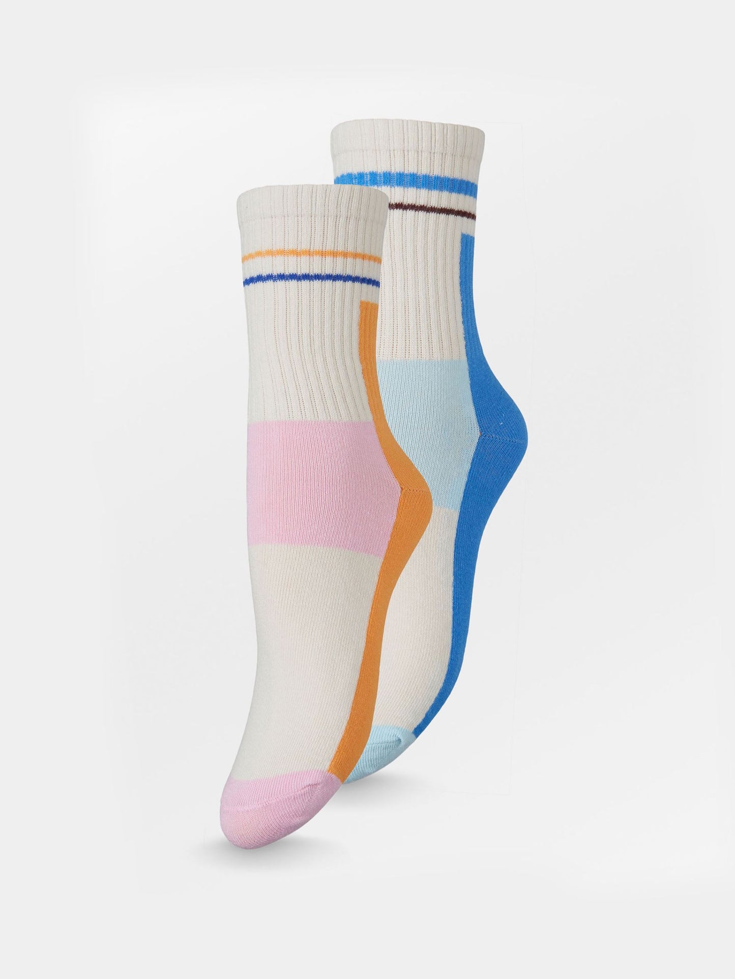 Sporty Block Sock 2 Pack Socks Becksöndergaard.se