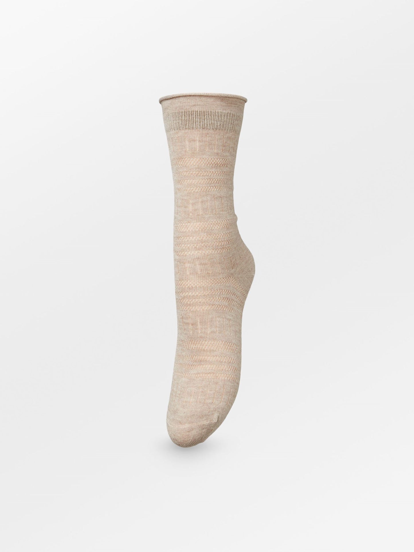 Lucretia Wola Sock - Dark Beige Melange Socks Becksöndergaard.se