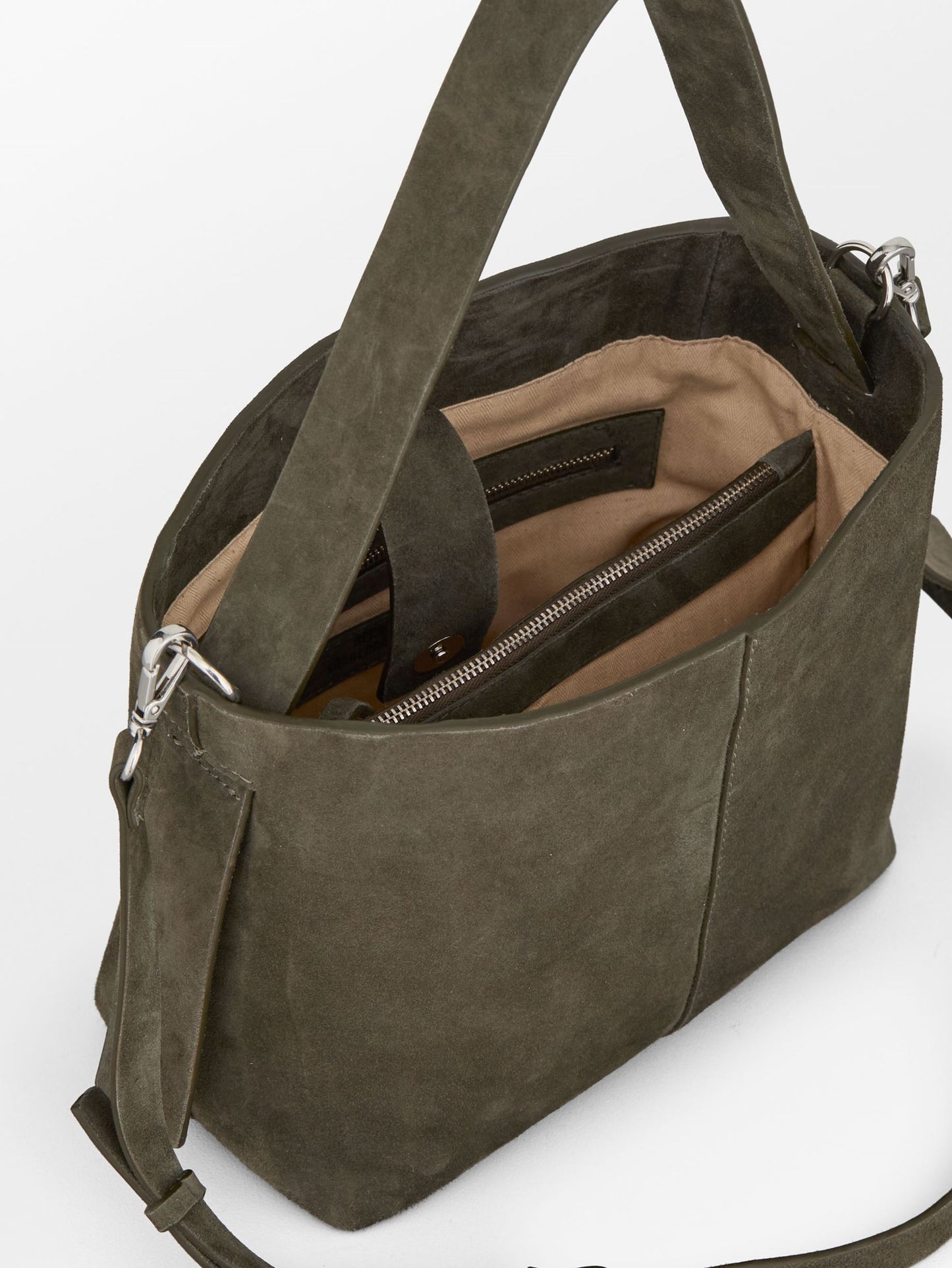 Becksöndergaard, Suede Fraya Small Bag - Army, bags, bags, bags, sale, sale, bags, bags, bags, bags