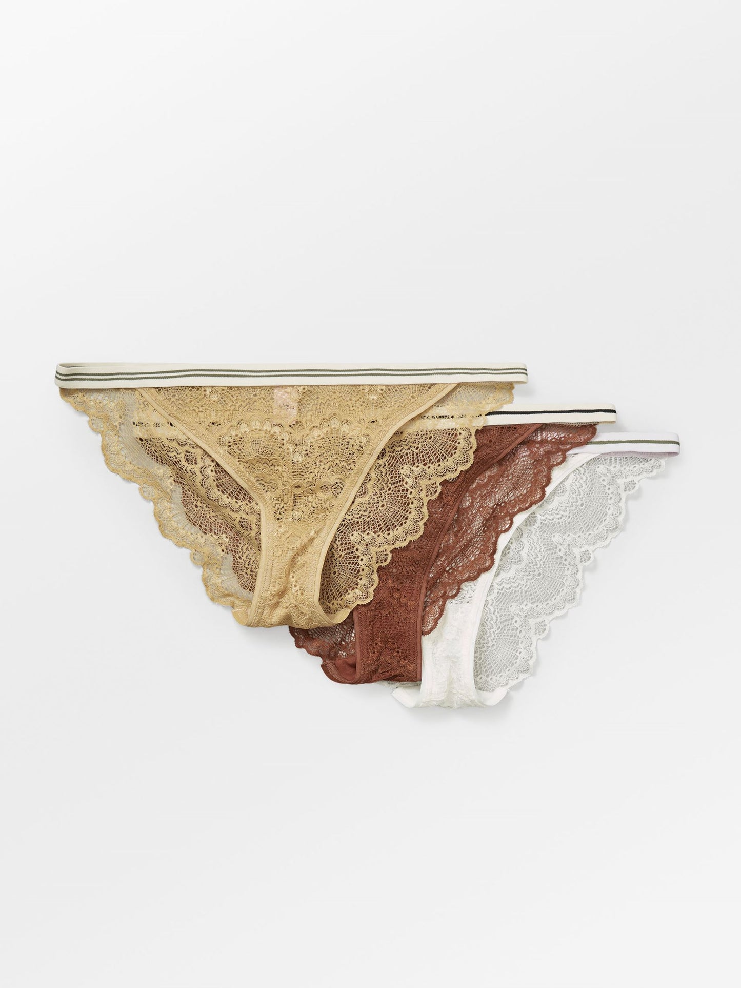 Wave Lace Ray Tanga 3-pack Clothing Becksöndergaard.se