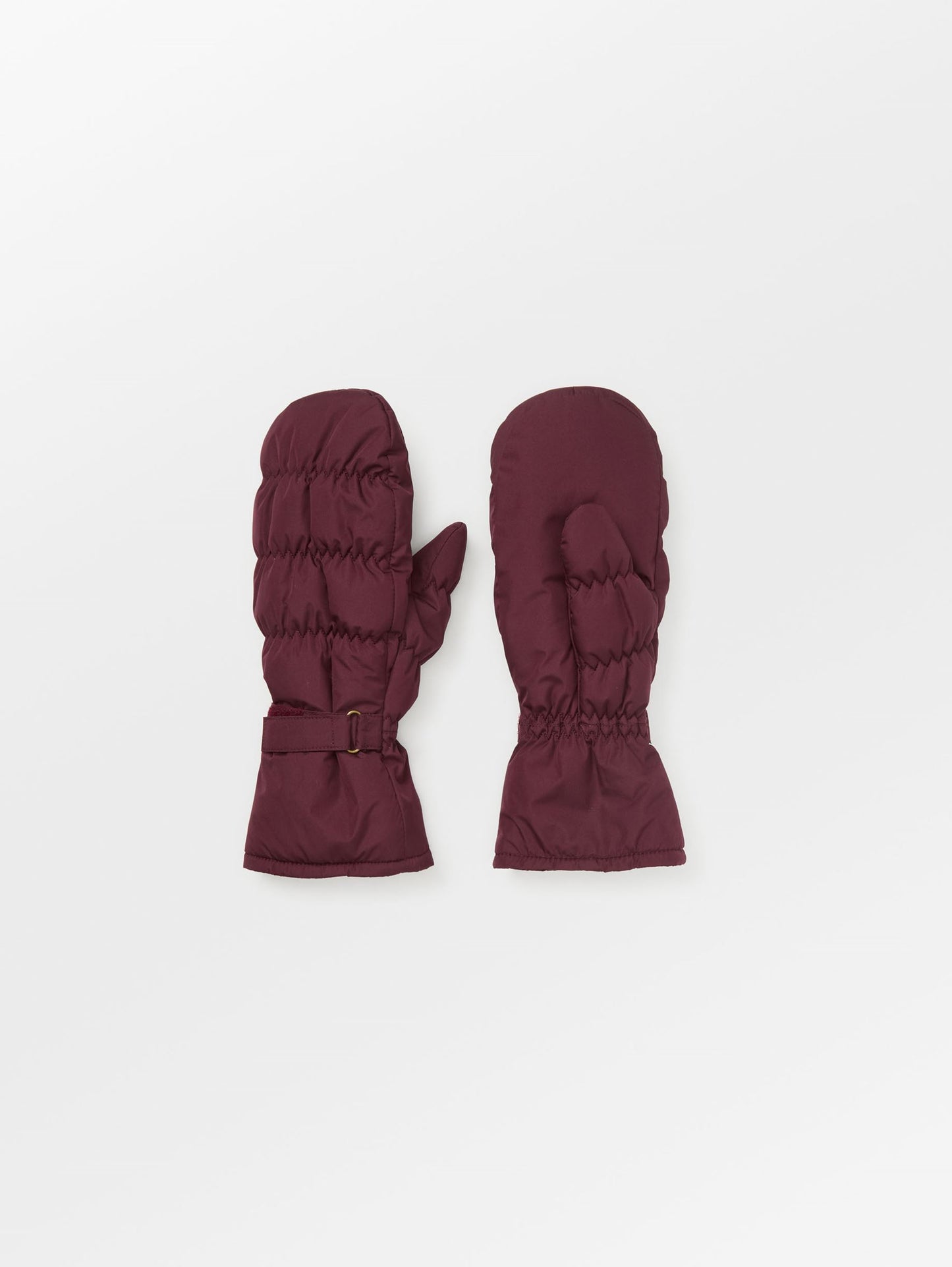 Becksöndergaard, Padded Nylona Mitten - Burgundy, accessories, accessories, sale, sale, winter accessories, sale, winter accessories, gifts, black week, black week