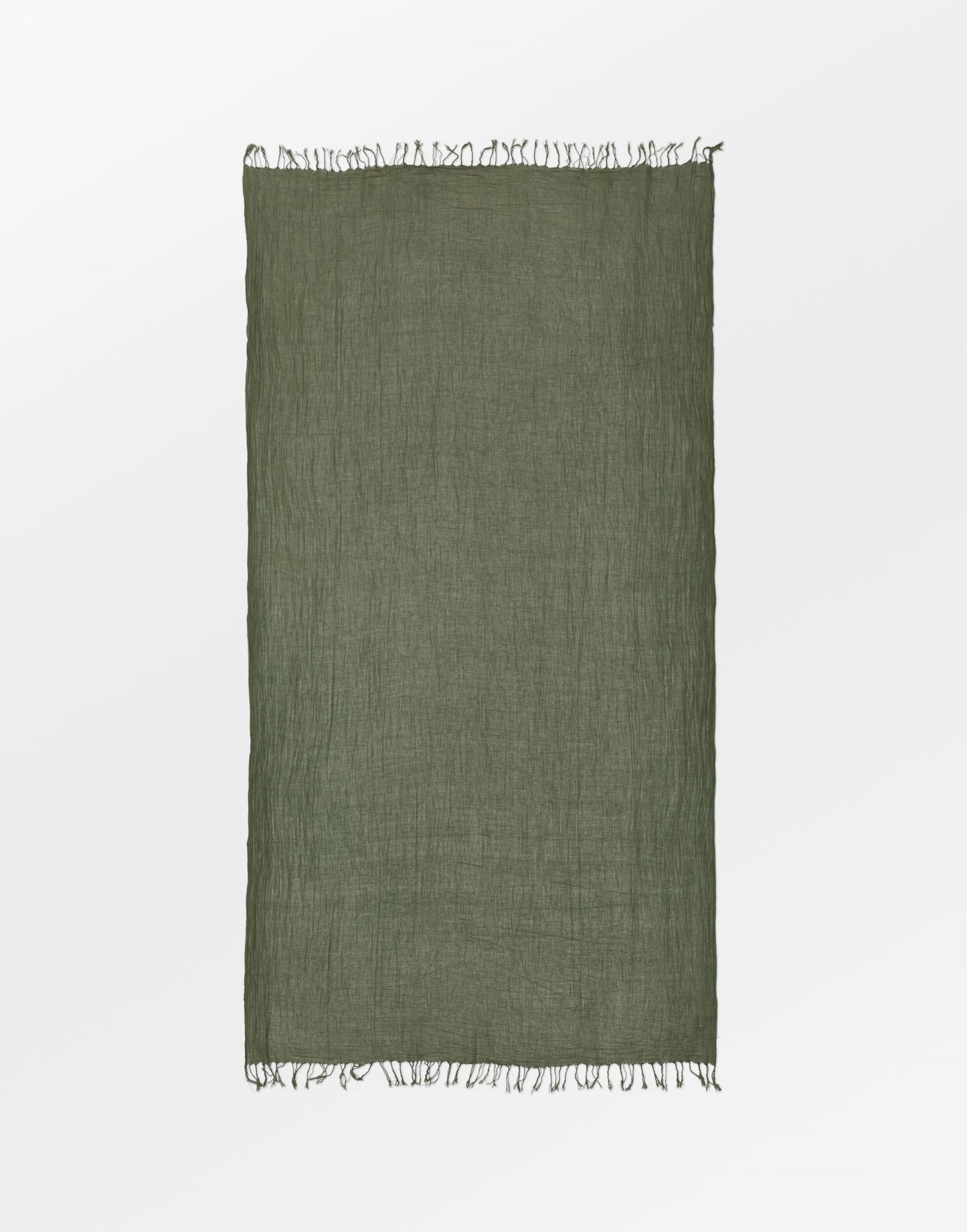 Solid Ilona Scarf - Green OneSize Becksöndergaard.se