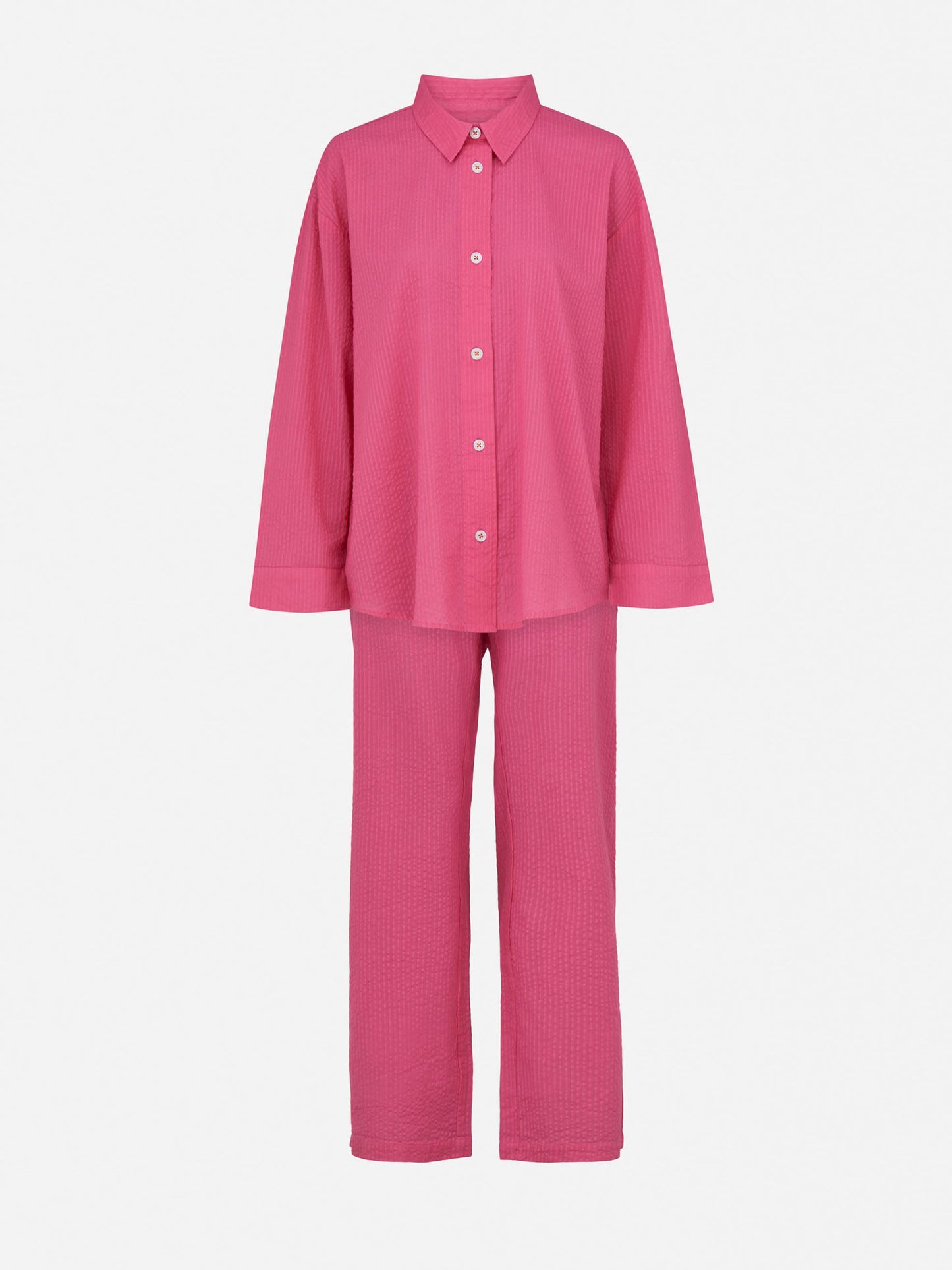 Seersucker Pyjamas Set Clothing Becksöndergaard.se