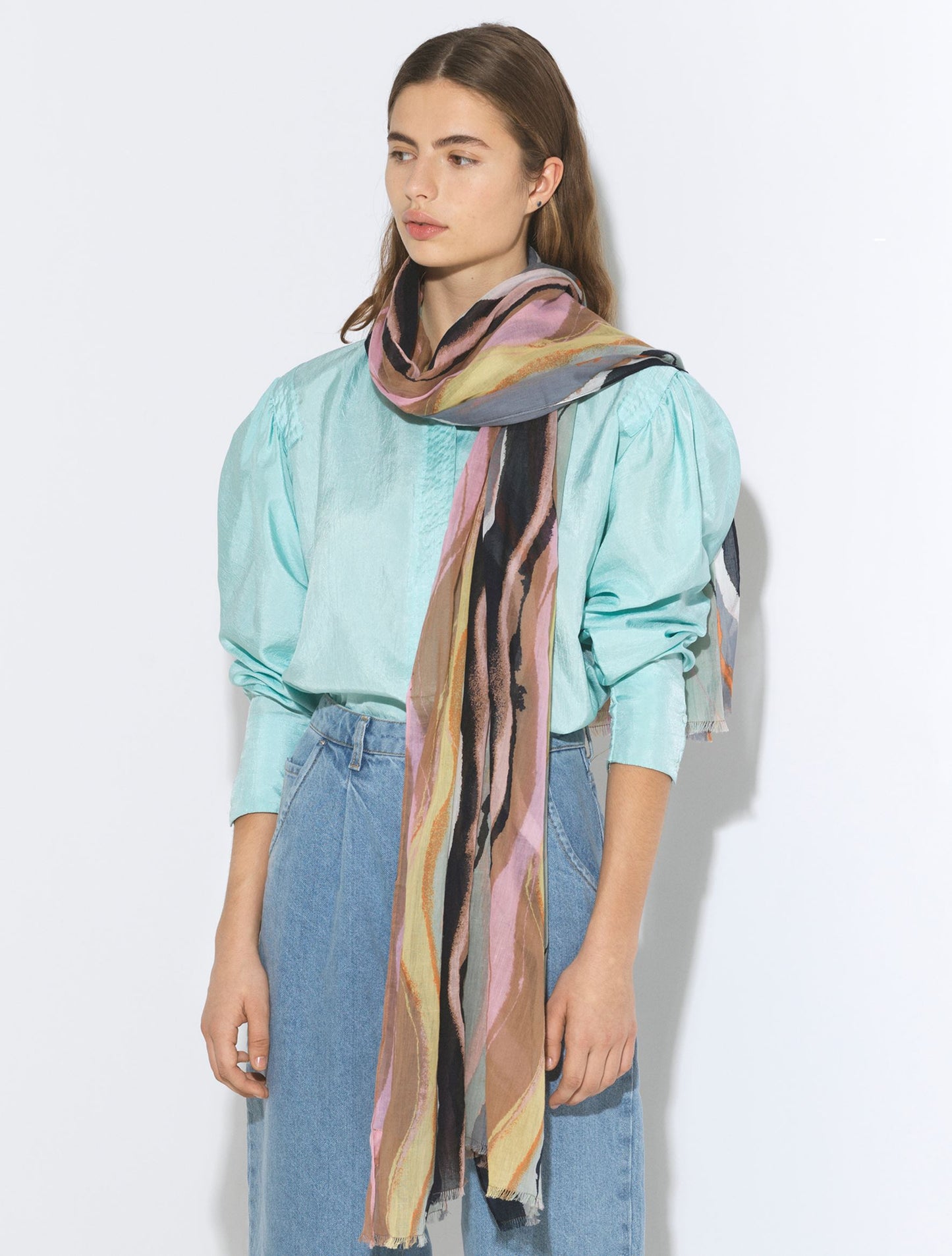 Tie Dye Organic Scarf OneSize Becksöndergaard.se
