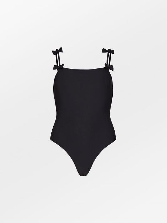 Solid Bow Euna Swimsuit - Black  Clothing Becksöndergaard.se