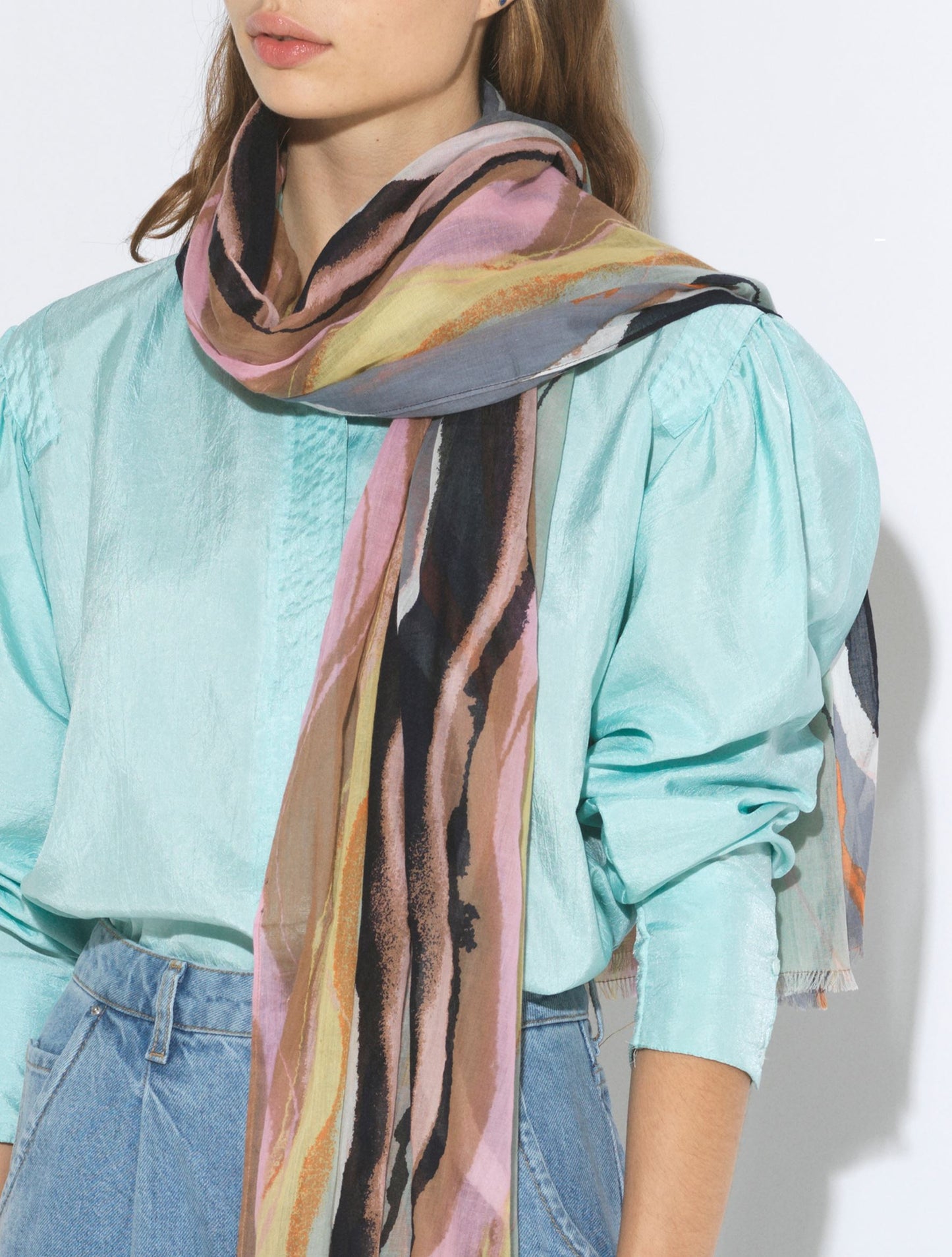 Tie Dye Organic Scarf OneSize Becksöndergaard.se