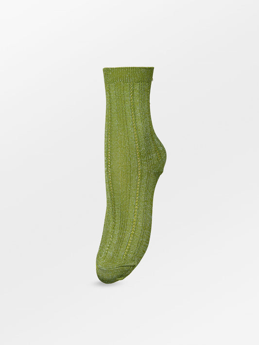 Glitter Drake Sock - Green  Socks Becksöndergaard.se