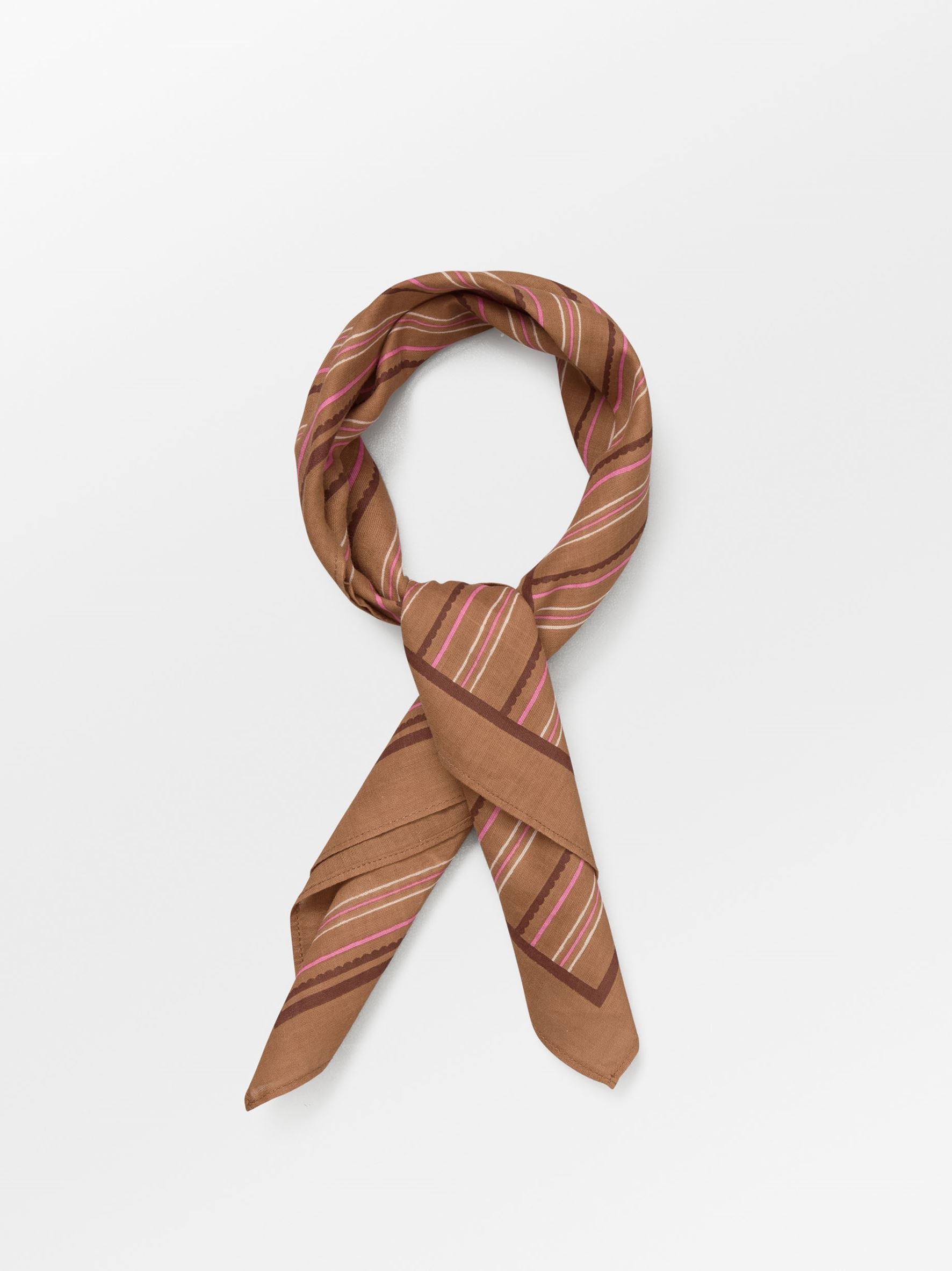 Scallopia Striped Cotta Scarf OneSize Becksöndergaard.se