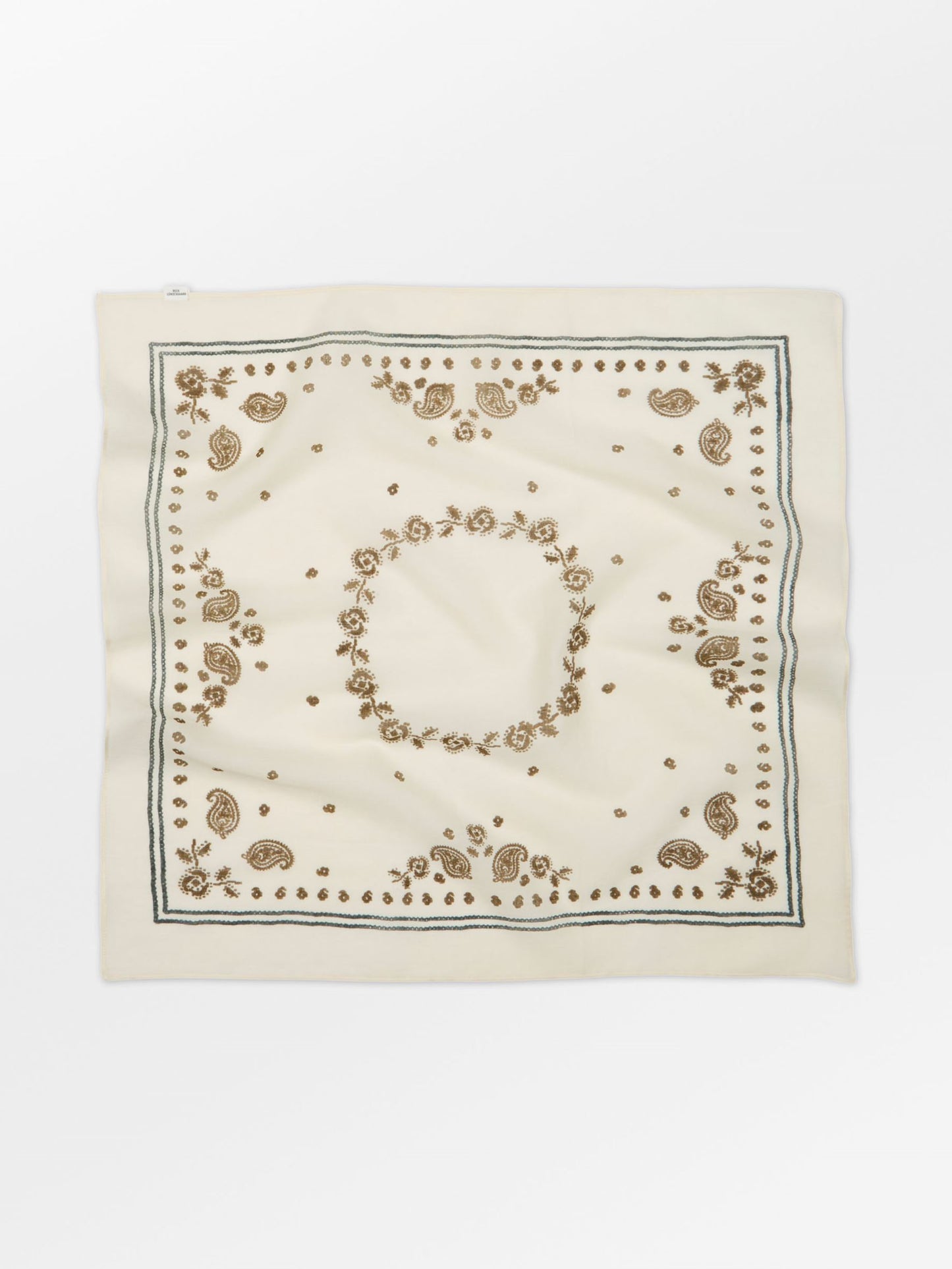 Becksöndergaard, Bloom Paisley Cotta Scarf - Birch White, scarves, scarves, scarves, scarves