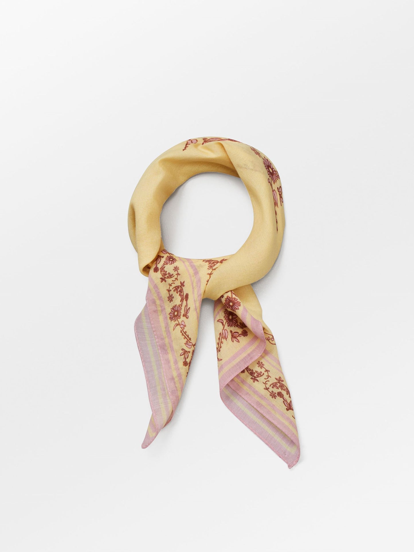 Becksöndergaard, Suniflora Cotta Scarf - Melon Yellow, struct - slet produkter