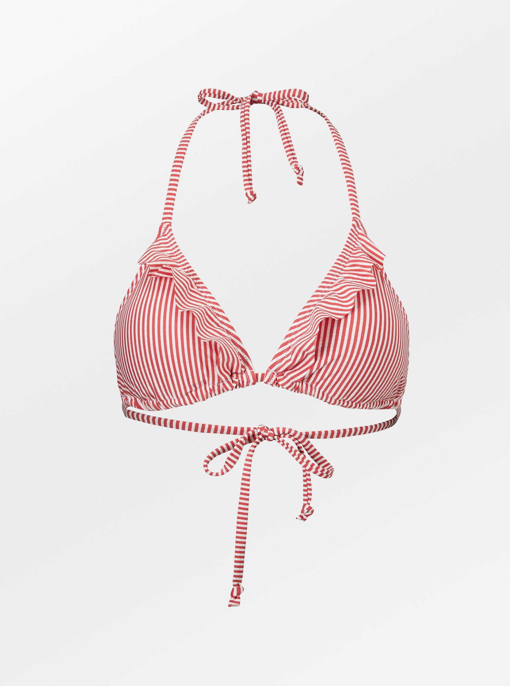 Striba Bel Frill Bikini Top - Spiced Coral Clothing Becksöndergaard.se
