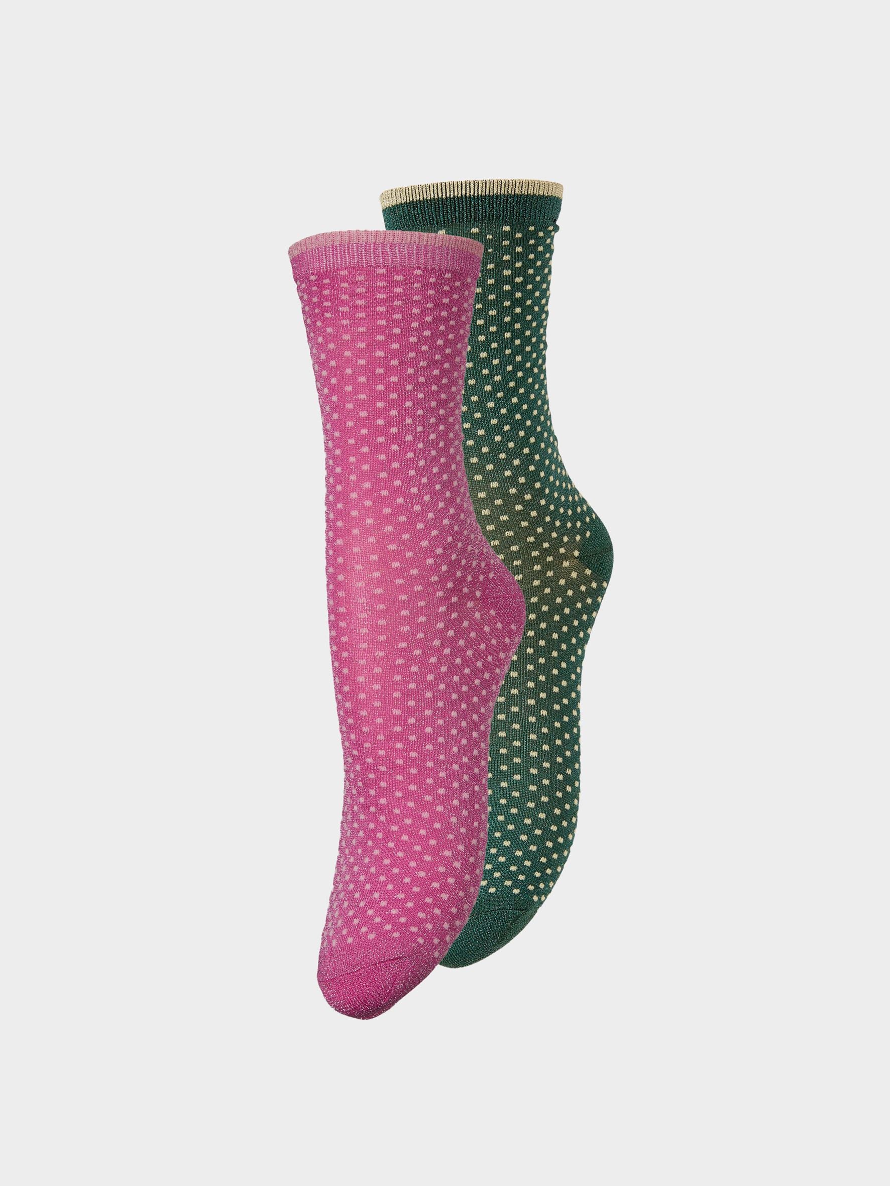 Ditsy Glitter Sock 2 Pack Socks Becksöndergaard.se