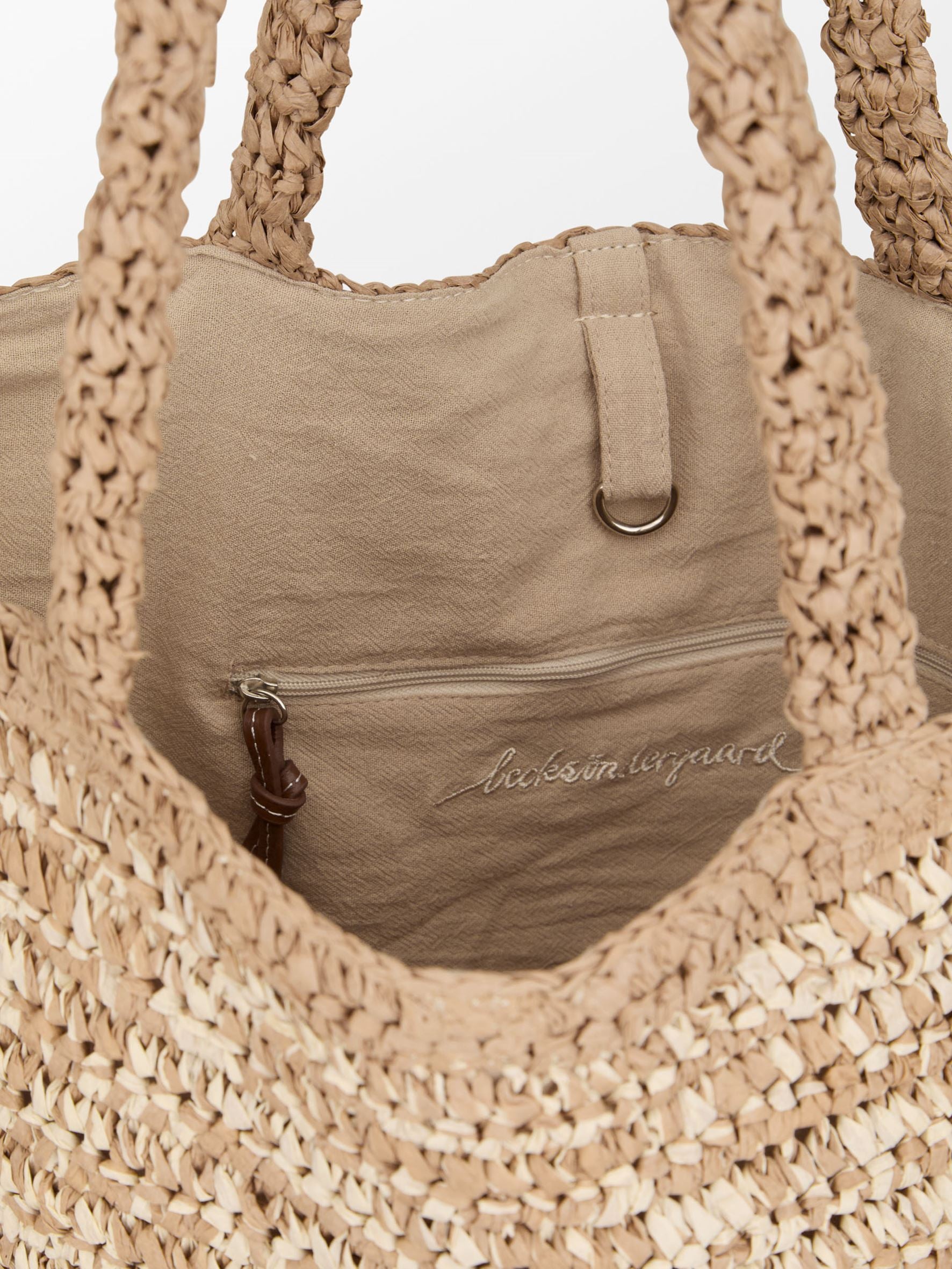 Paper Straw Tota Bag OneSize Becksöndergaard.se