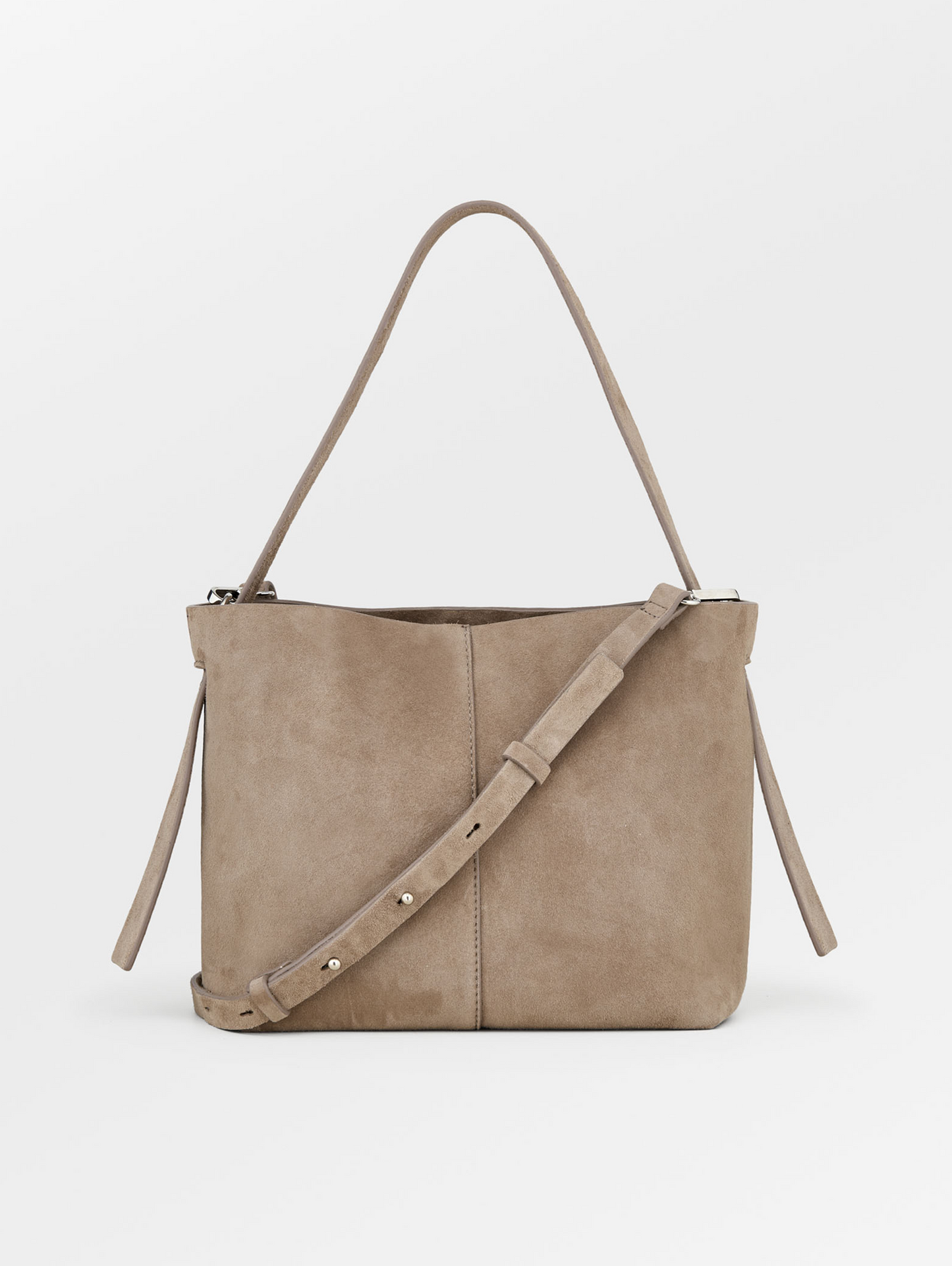 Suede Fraya Small Crossbody Bag - Gray  OneSize Becksöndergaard.se