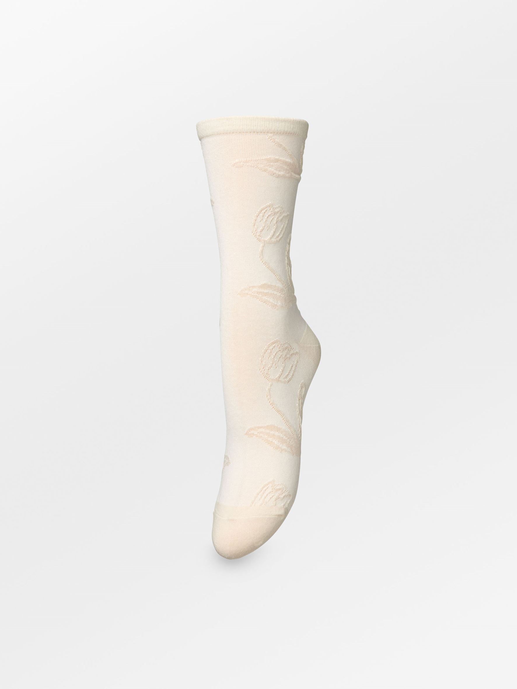 Becksöndergaard, Stencia Cotta Sock - Birch White, socks, sale, sale, socks, socks