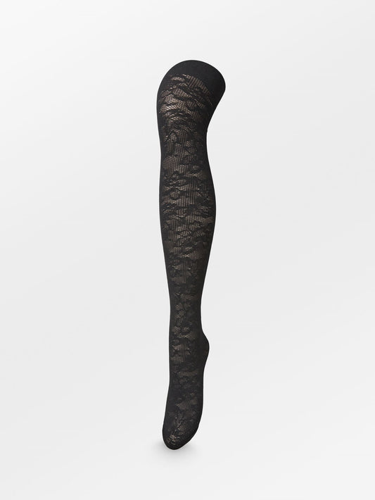 Floral Net Tights Clothing Becksöndergaard.se