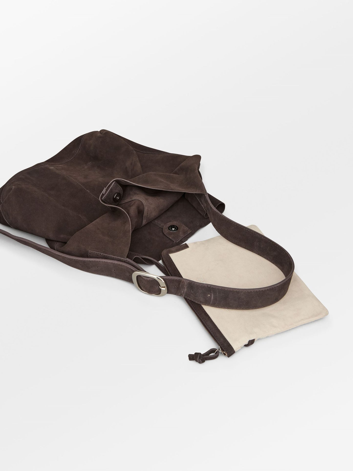 Suede Mae Buckle Bag OneSize Becksöndergaard.se