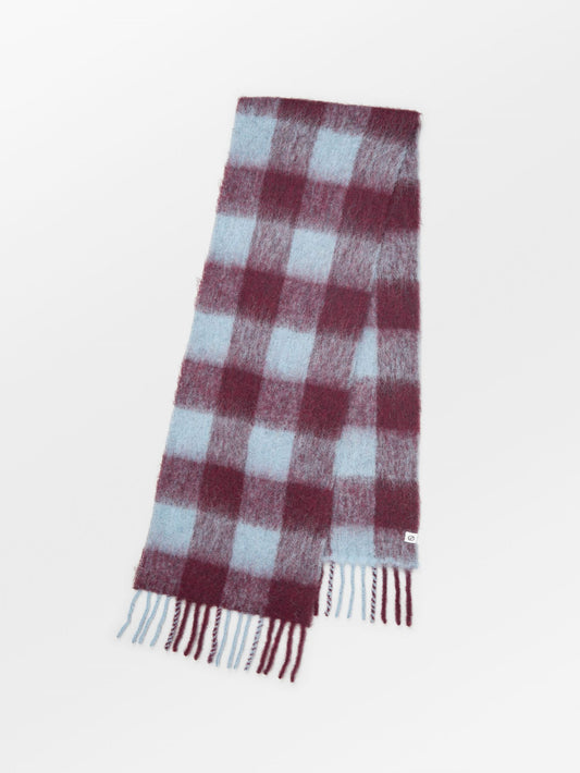 Check Mincho Scarf - Purple OneSize Becksöndergaard.se