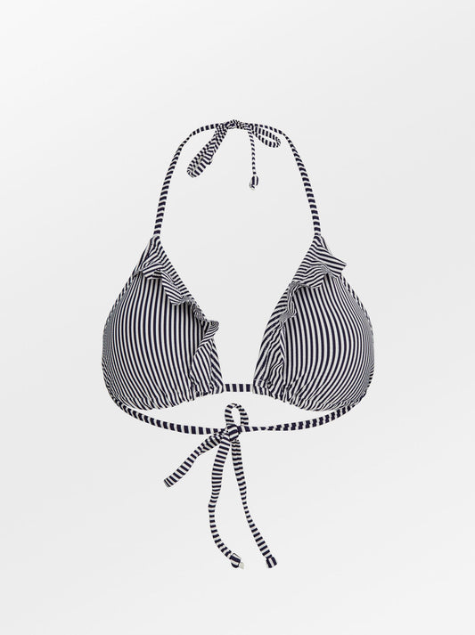 Striba Bel Frill Bikini Top - Maritime Blue Clothing Becksöndergaard.se