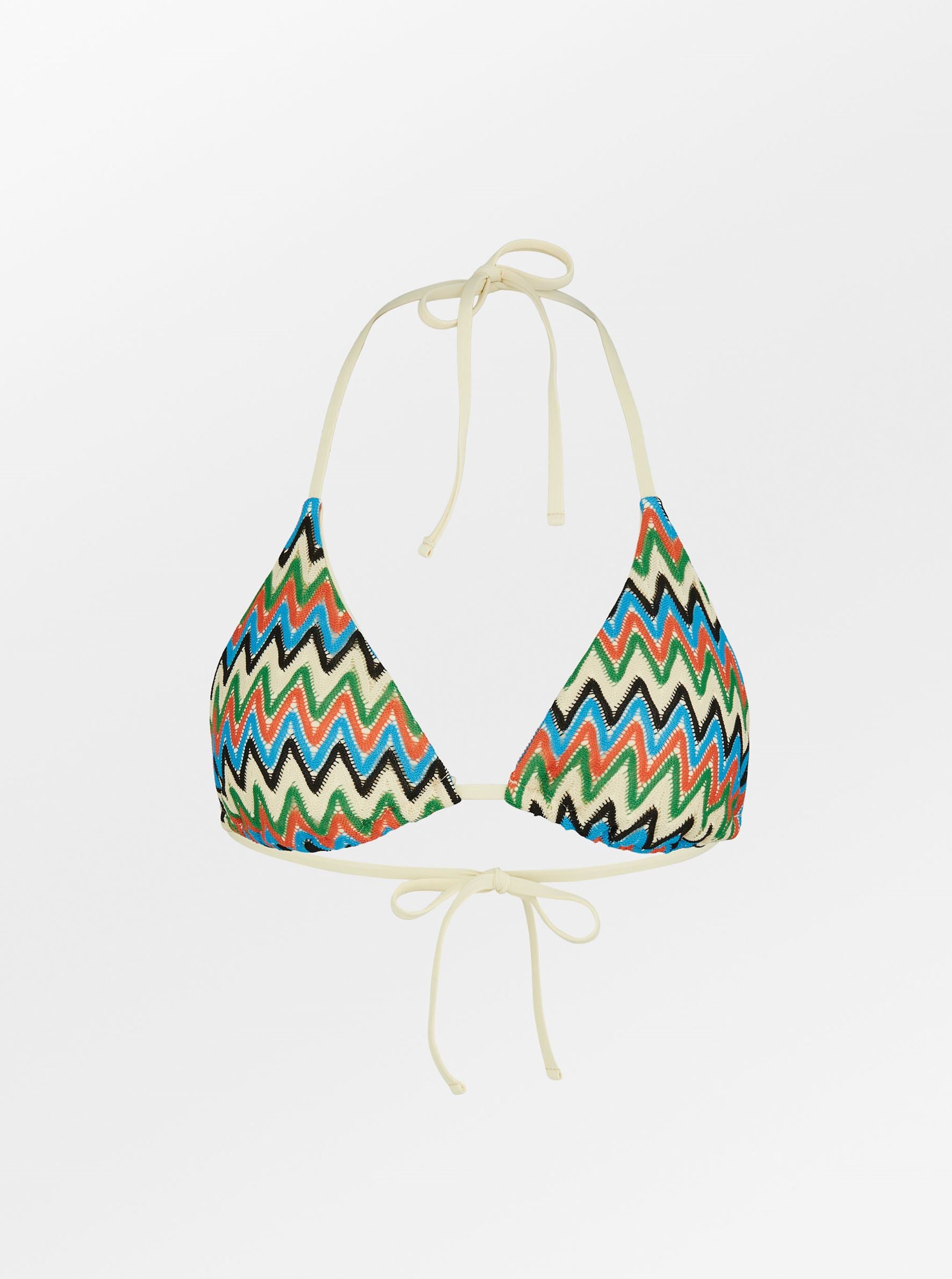 Becksöndergaard, Amber Bikini Top - Coral/Blue/White, archive, archive