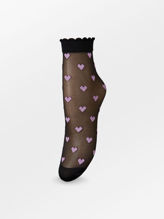 Dagmar Hearts Sock OneSize Becksöndergaard.se