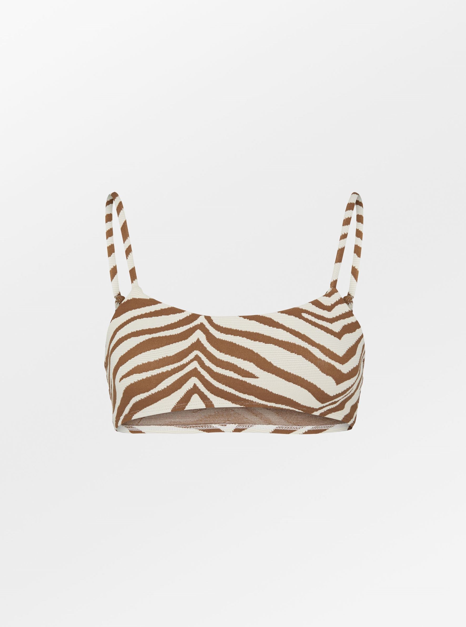 Becksöndergaard, Zecora Ezra Bikini Top - Mocha Brown, struct - slet produkter